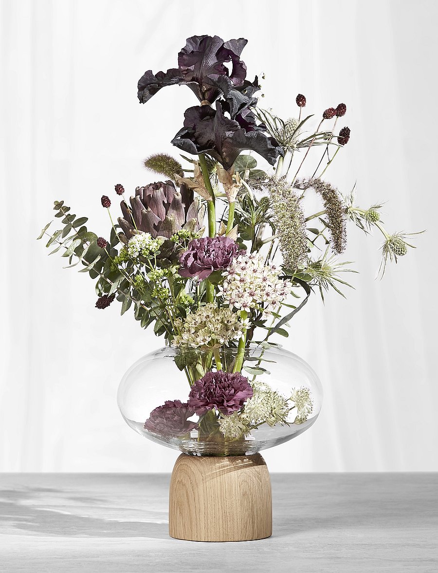 ChiCura - Porcini Vase - vaasid - oak / clear - 3