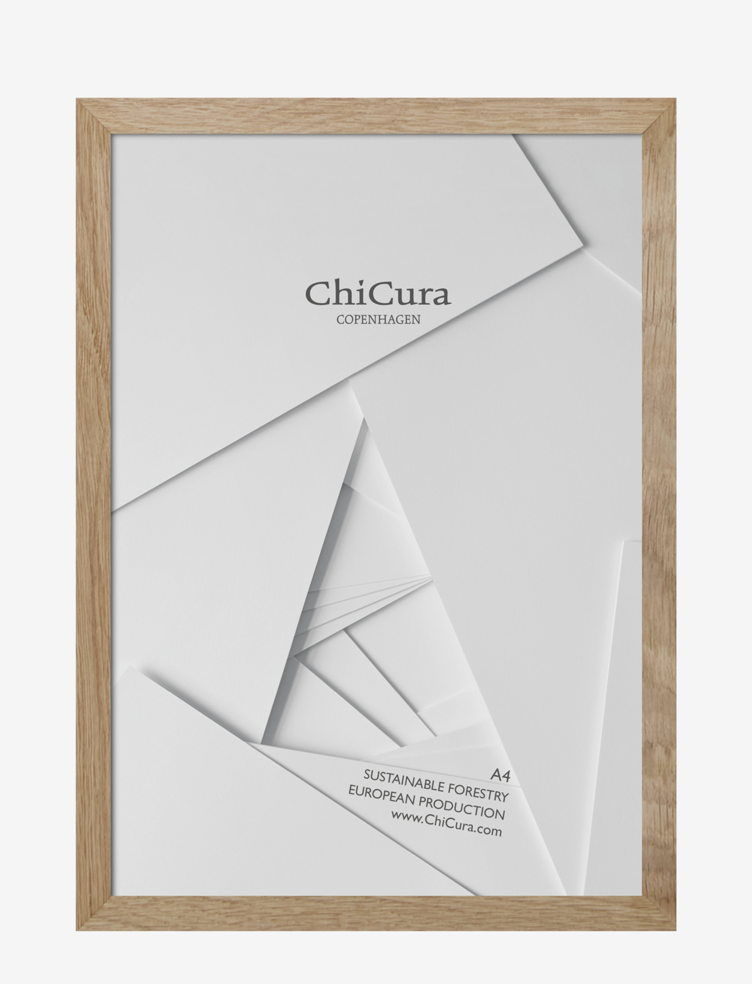 ChiCura Wooden Frame A4 Acrylic, Ramme, Brun, Str: 21X29.7CM