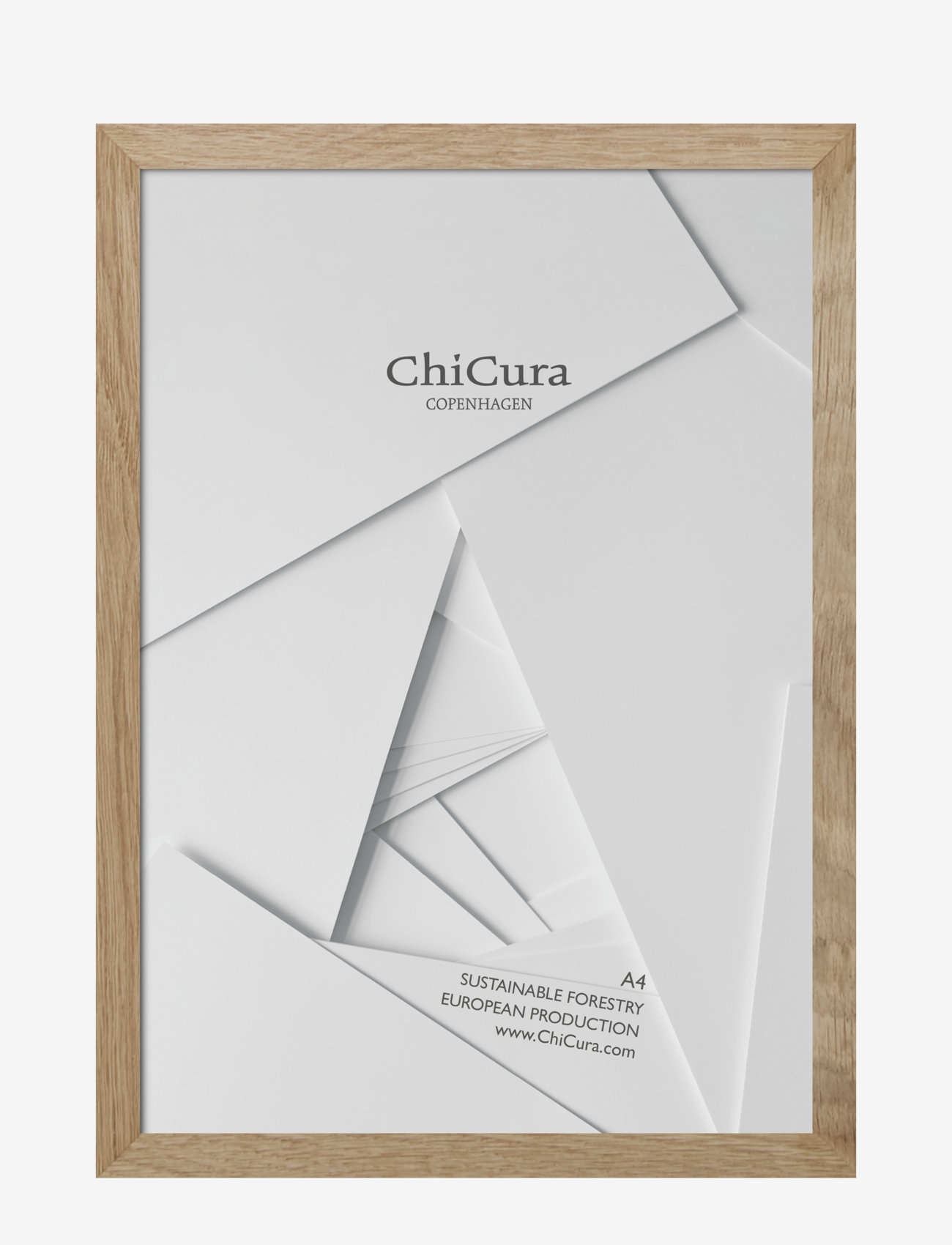 CHICURA Wooden Frame - A4 - Glass Braun - 21X29.7CM - Unisex