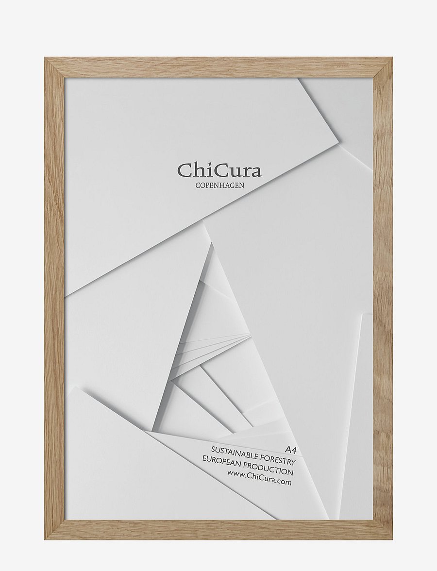 ChiCura - Wooden Frame - A4 - Oak - Glass - bilderrahmen - oak - 1