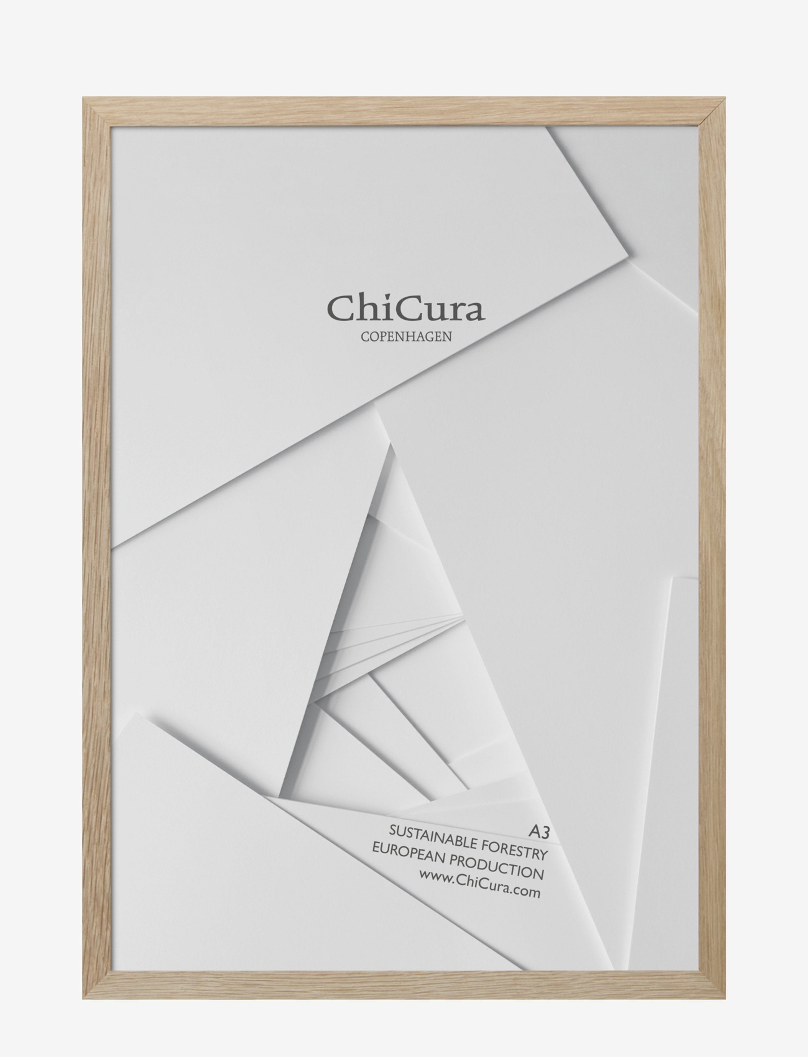 ChiCura Wooden Frame - A3 - Acrylic - Kampagnen - OAK / brown