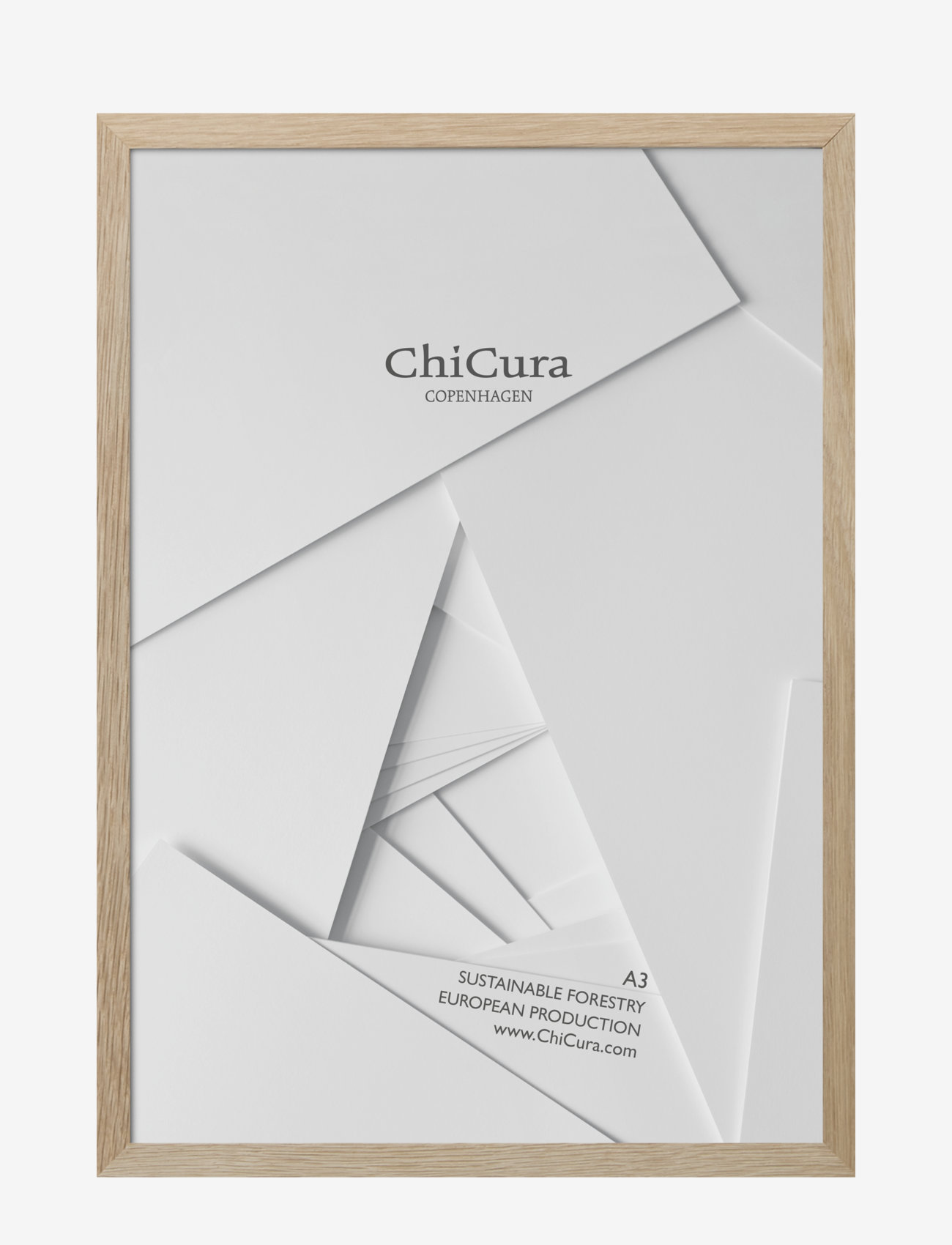ChiCura - Wooden Frame - A3 - Glass - laveste priser - oak - 0