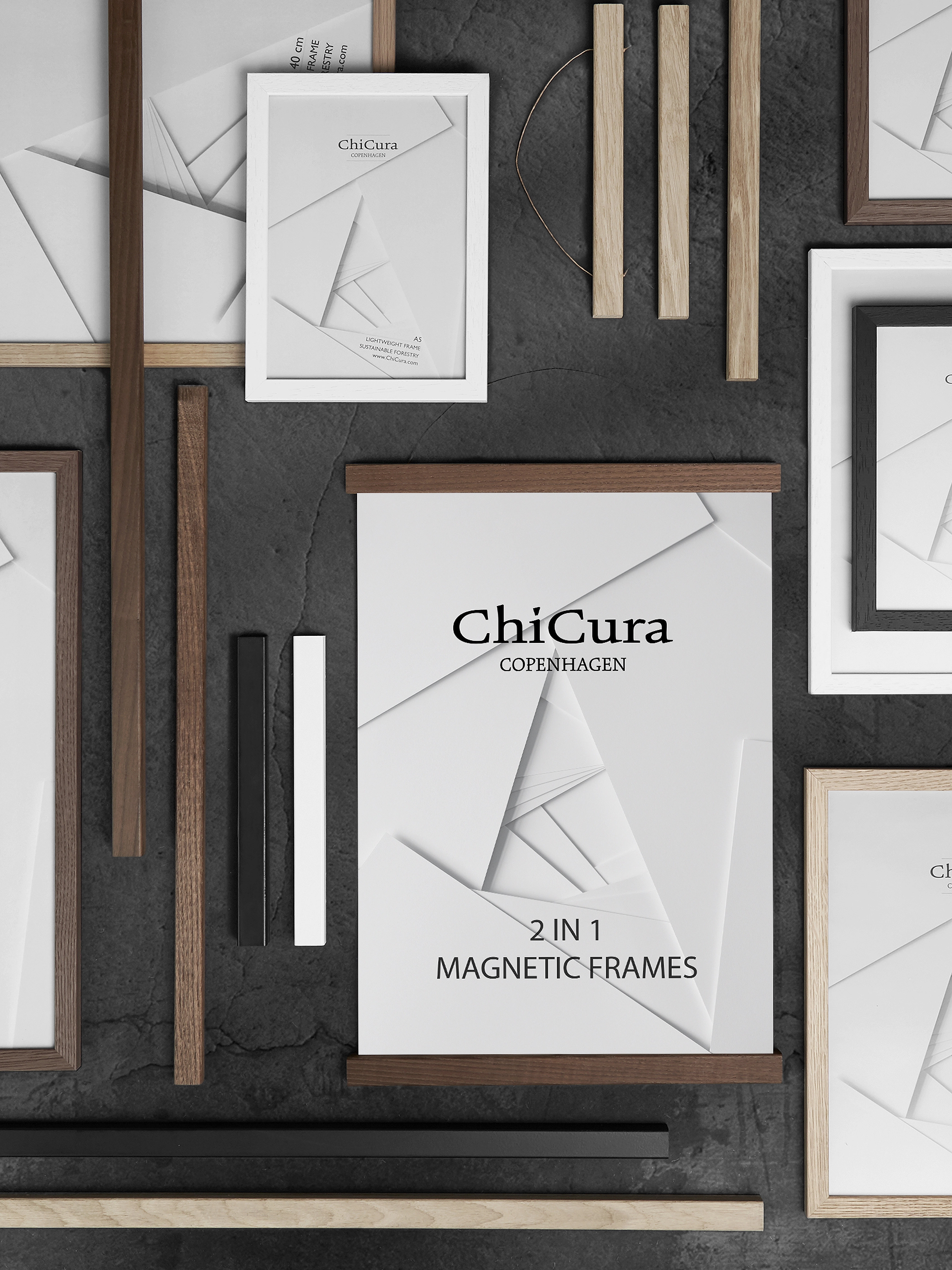 ChiCura - Wooden Frame - A3 - Glass - billedrammer - oak - 5
