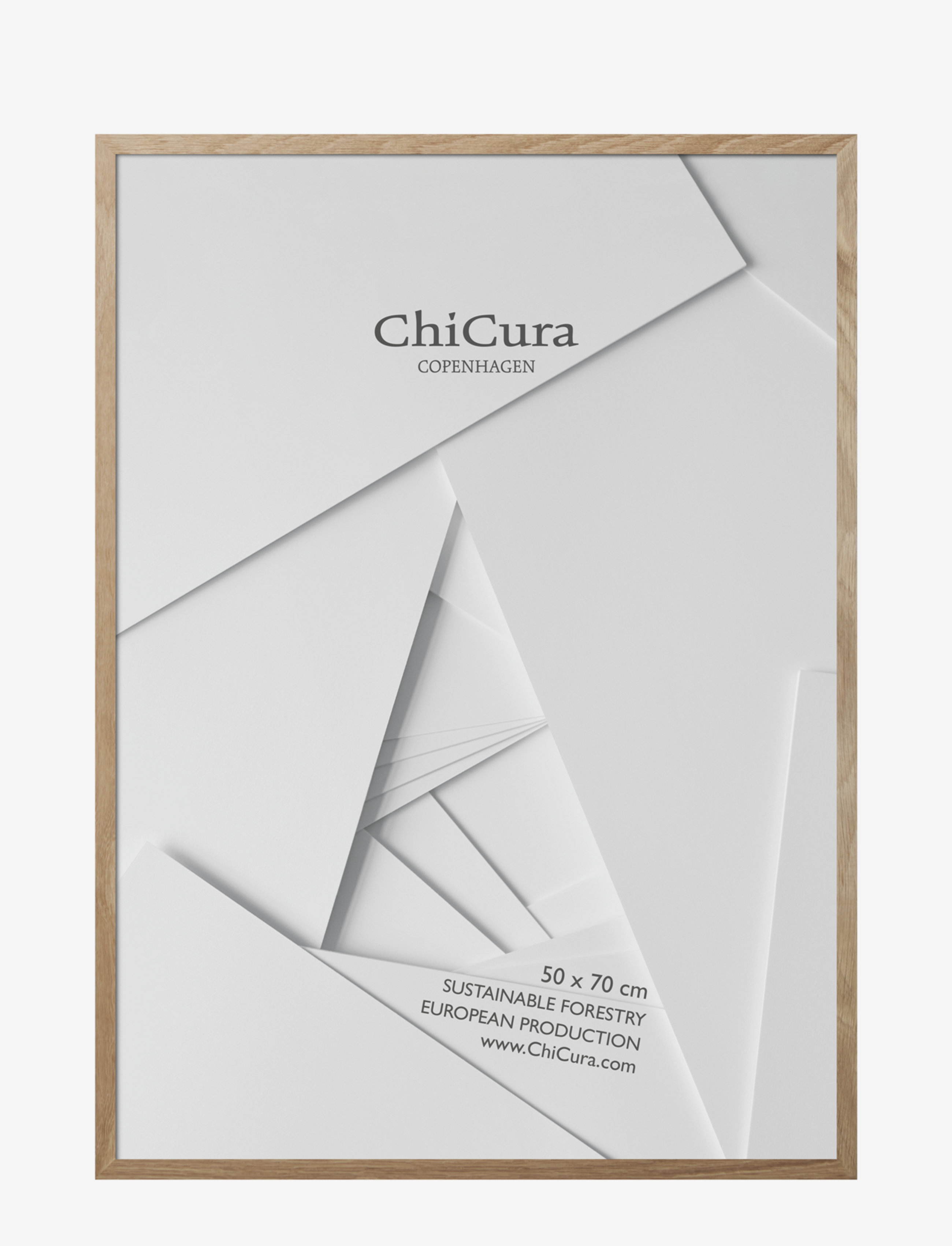 ChiCura Wooden Frame - 50x70cm - Acrylic - ChiCura - OAK / brown