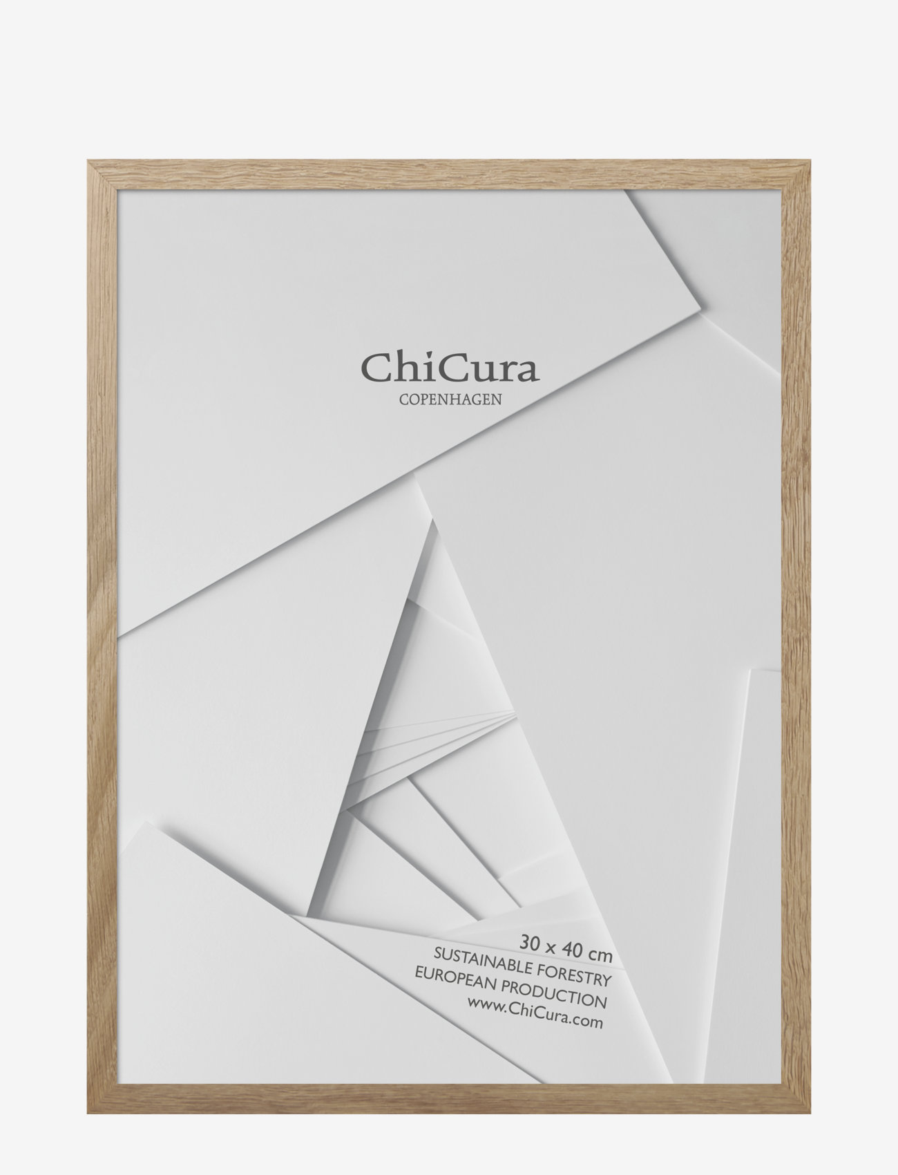 ChiCura Wooden Frame - 30x40cm - Glass - ChiCura - OAK / brown