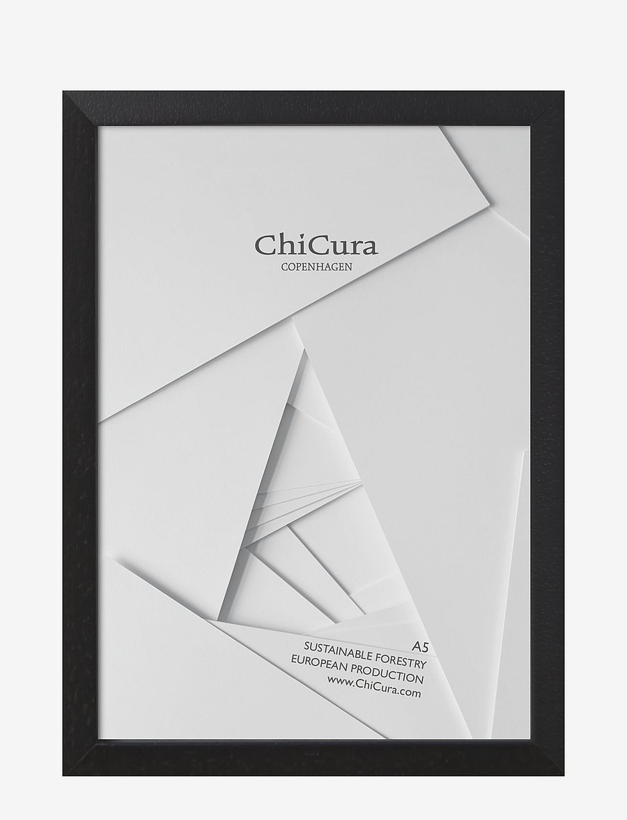 ChiCura - Wooden Frame - A5 - Black - Glass - bilderrahmen - black - 1