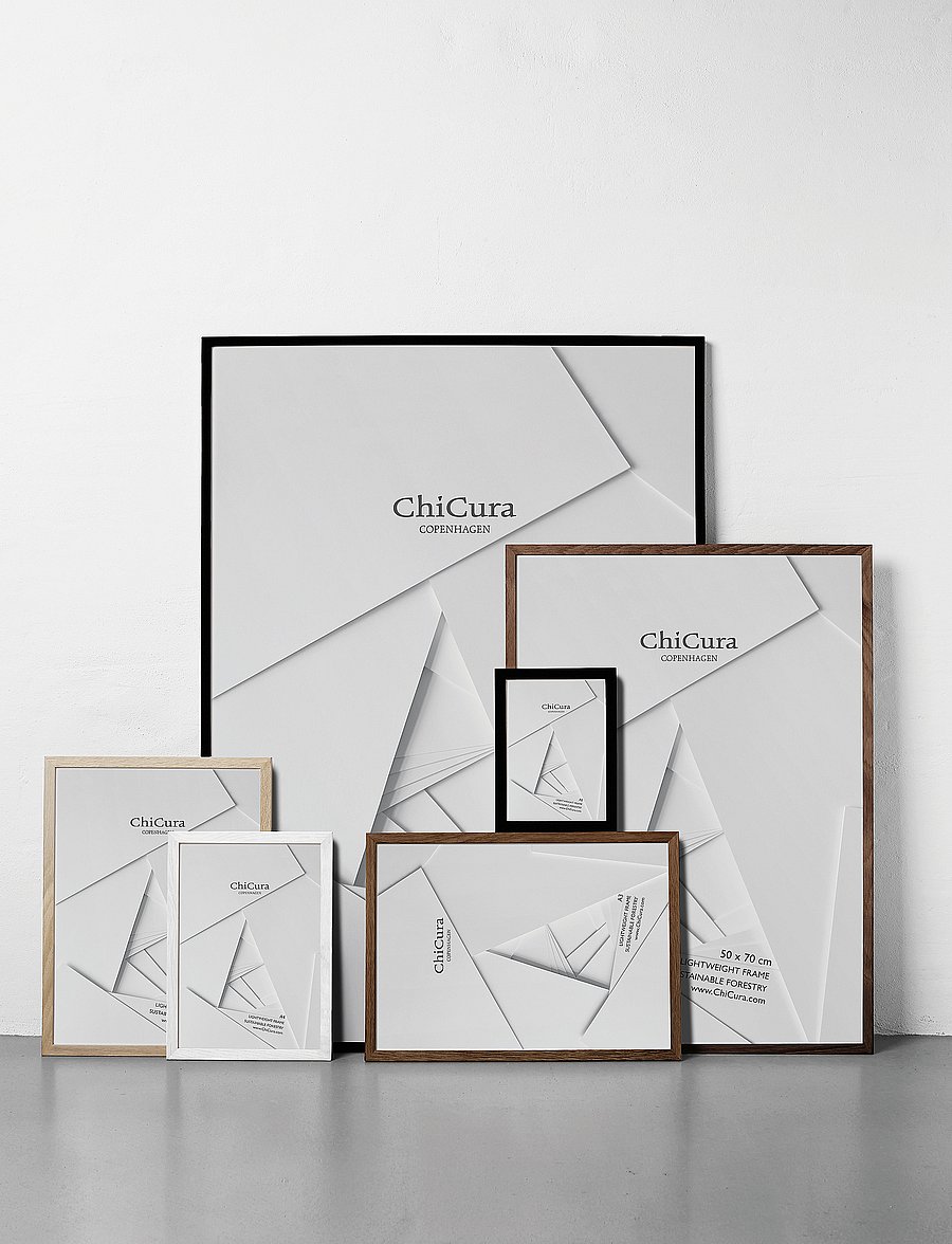 ChiCura - Wooden Frame - A5 - Black - Glass - bilderrahmen - black - 0