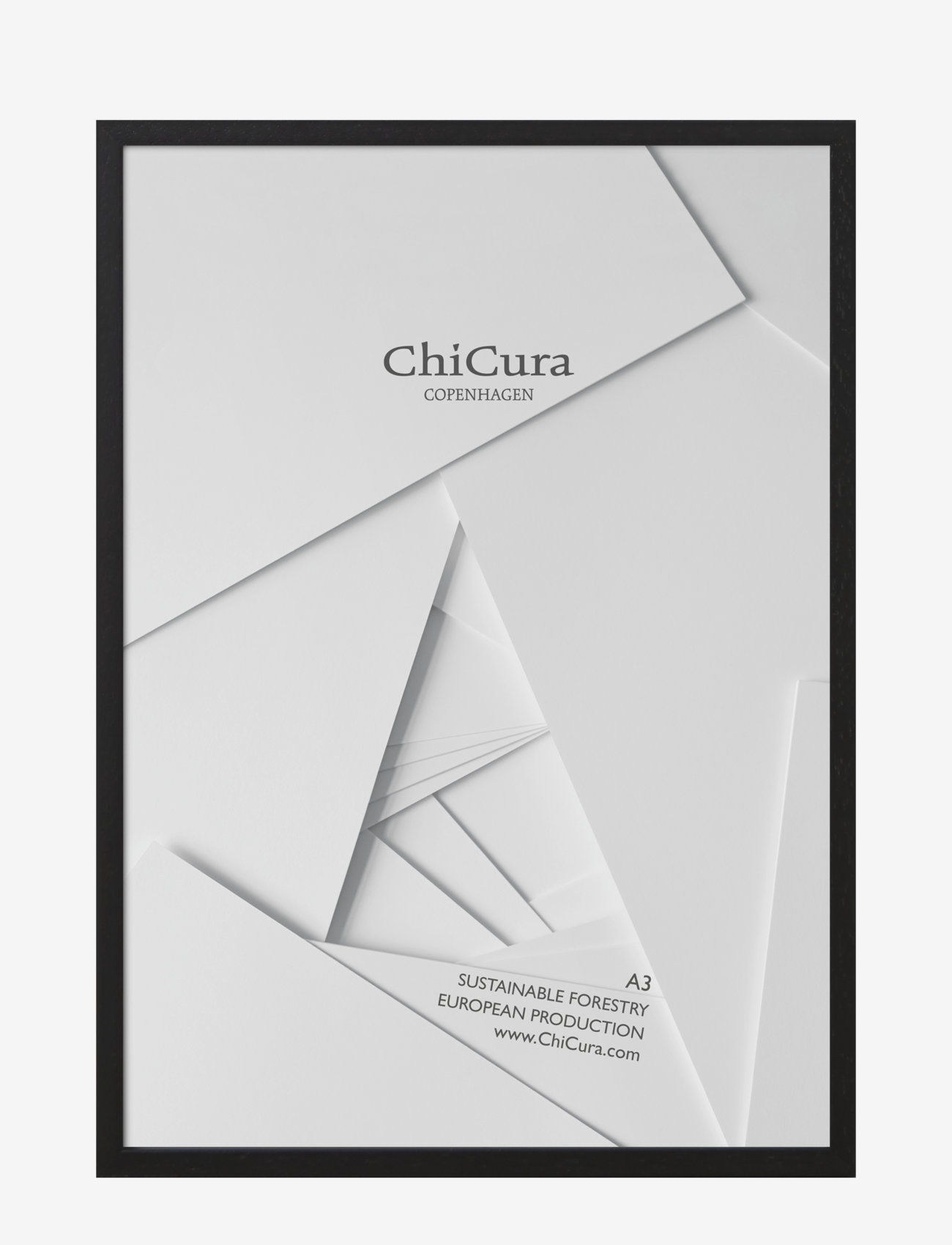 ChiCura Wooden Frame - A3 - Glass - ChiCura - BLACK / black