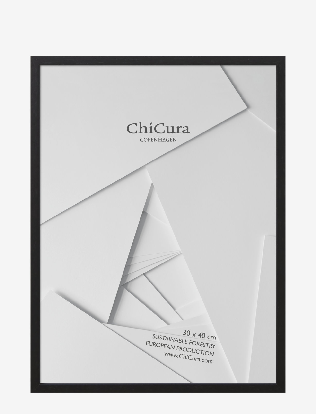 ChiCura - Wooden Frame - 30x40cm - Glass - mažiausios kainos - black - 0