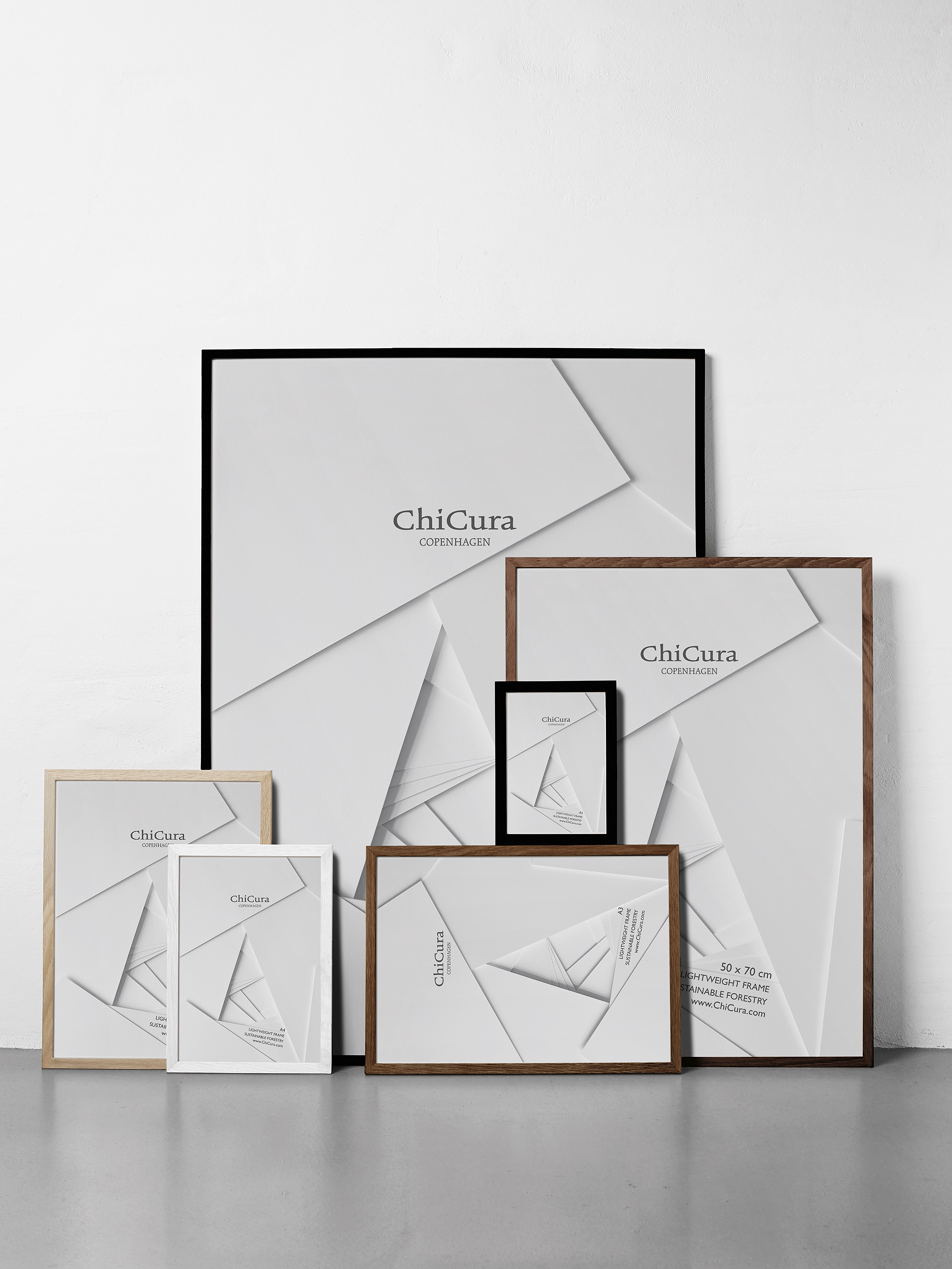 ChiCura Wooden Frame 30X40Cm Glass, 30X40 cm, Decoration, Schwarz - Frames, Homeware