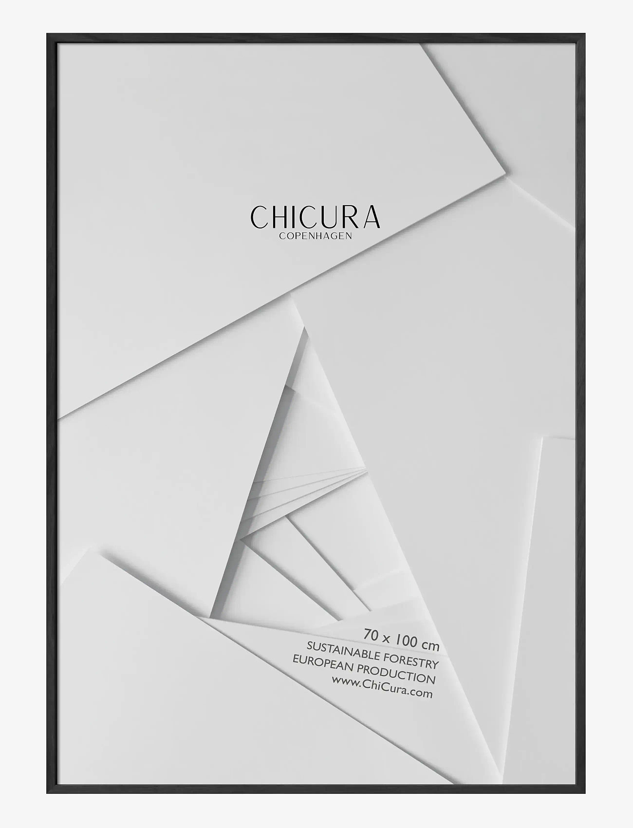 ChiCura - Wooden Frame - Black - Anti-Reflective Acrylic - billedrammer - black - 1