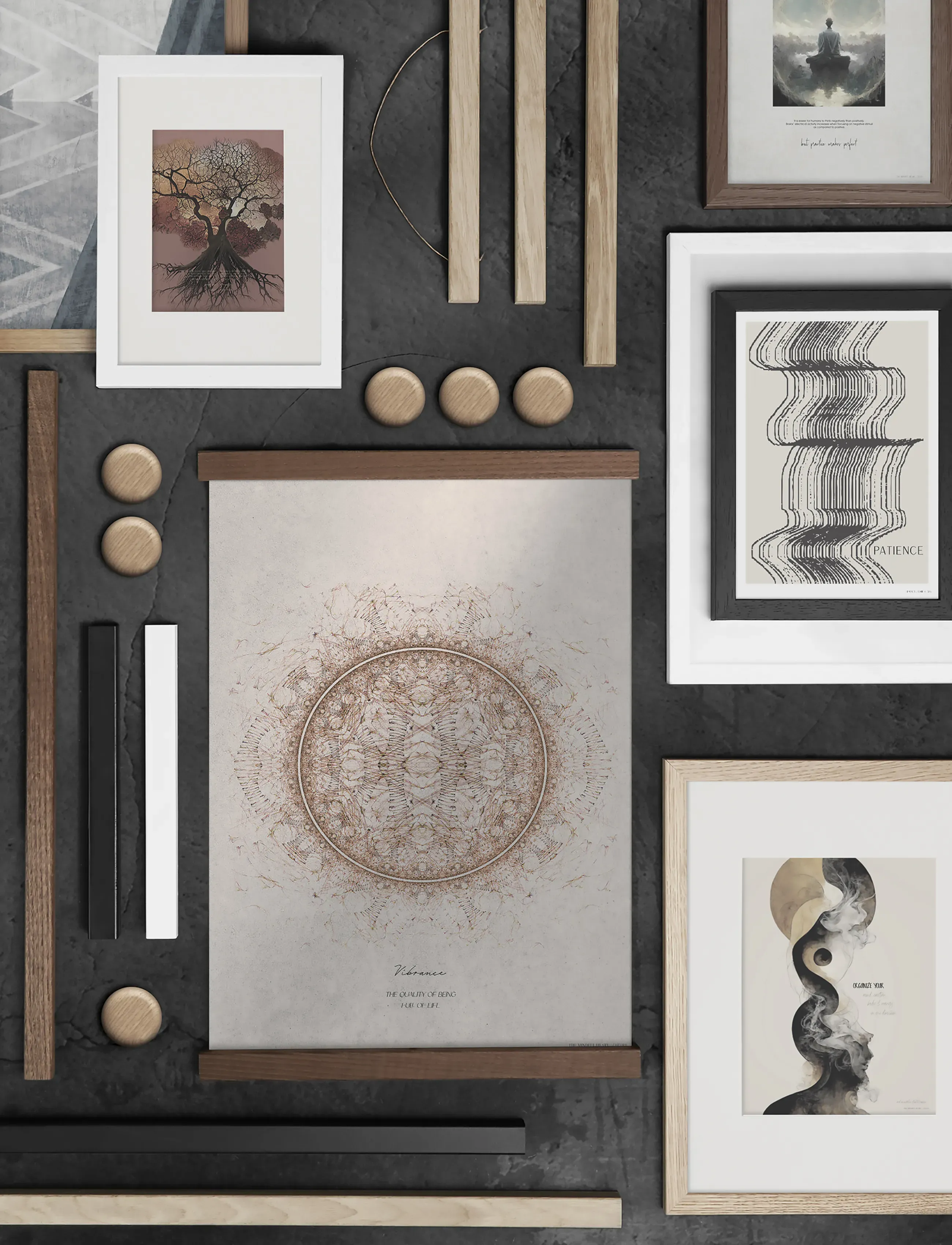 ChiCura Wooden Frame Black Anti-Reflective Acrylic, 70X 100 cm, Decoration, Schwarz - Frames, Homeware