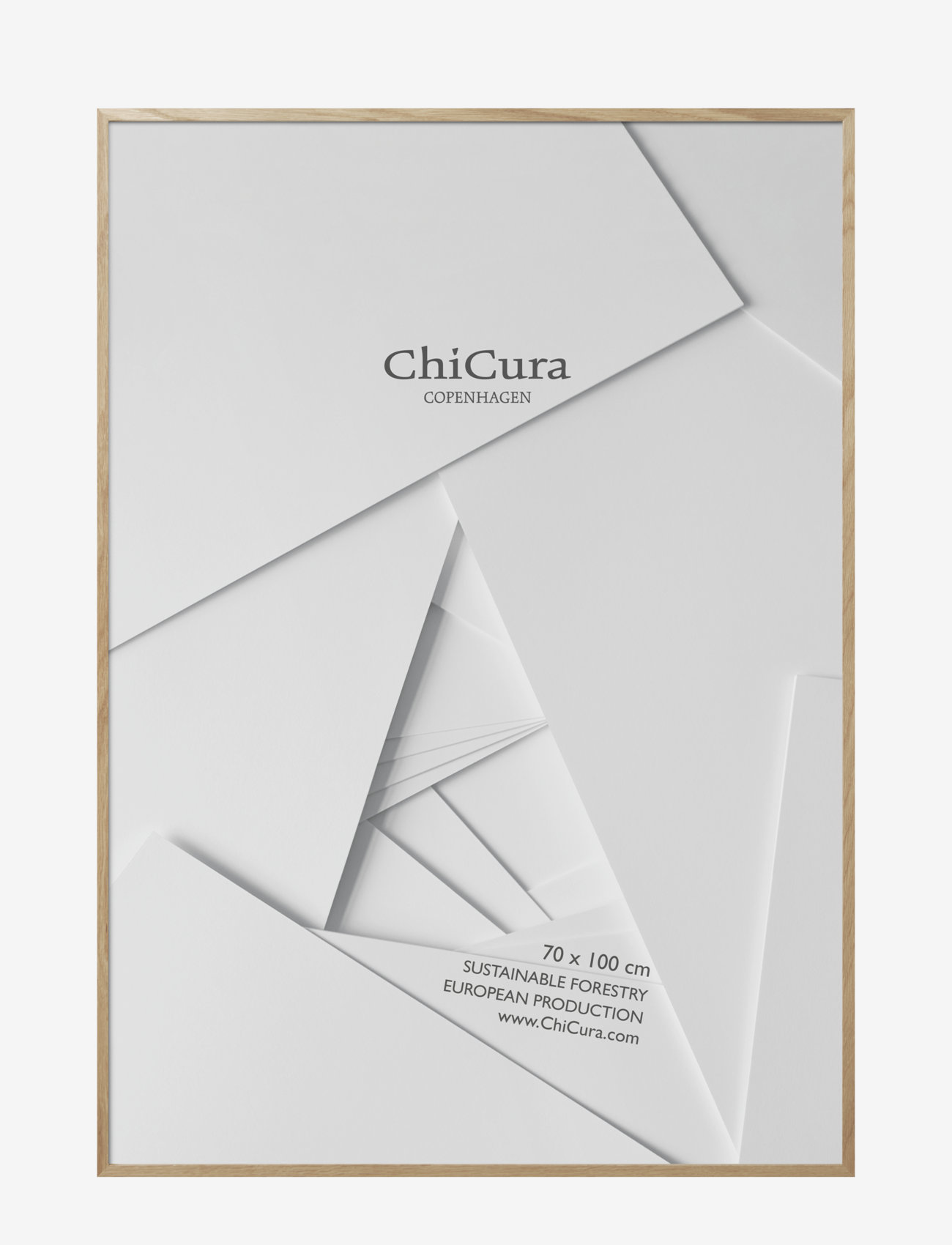 ChiCura - Wooden Frame -70x100cm - Acrylic - køb efter pris - oak - 0
