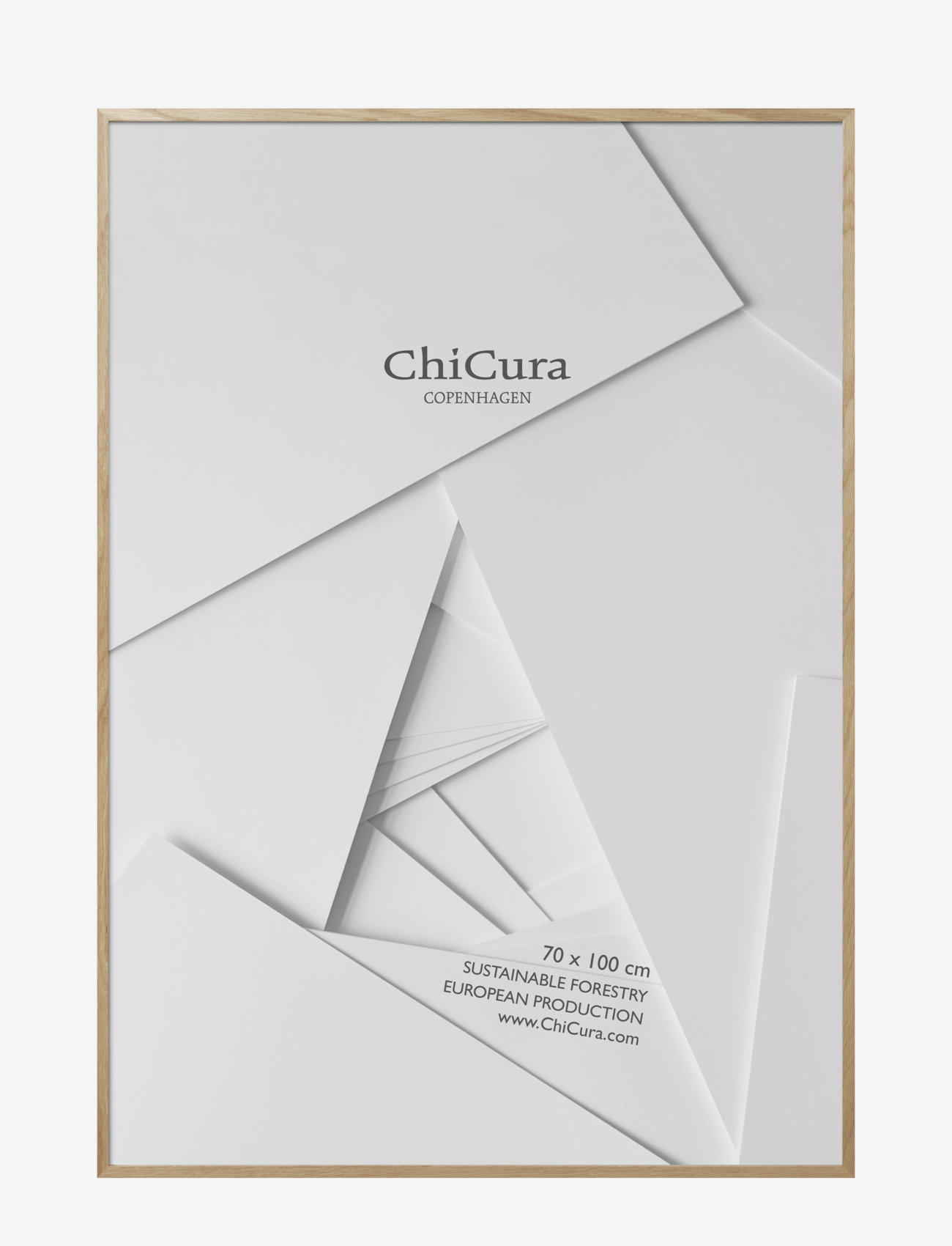 ChiCura - Wooden Frame -70x100cm - Acrylic - de laveste prisene - oak - 0