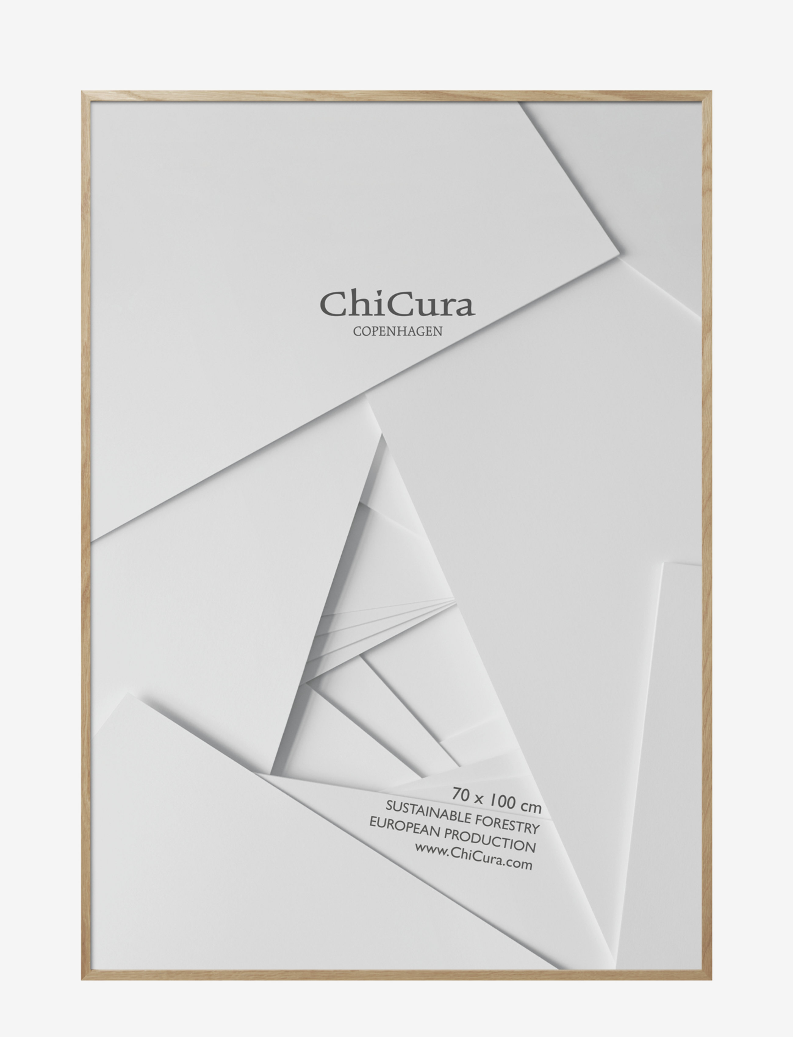 ChiCura Wooden Frame - A3 - Acrylic - Tavelramar - OAK / brown