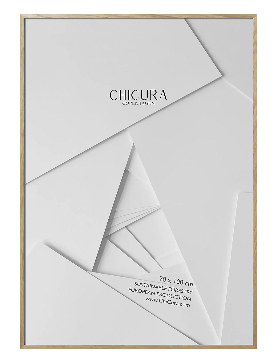 ChiCura - Wooden Frame - Oak - Anti-Reflective Acrylic - pildiraamid - oak - 1