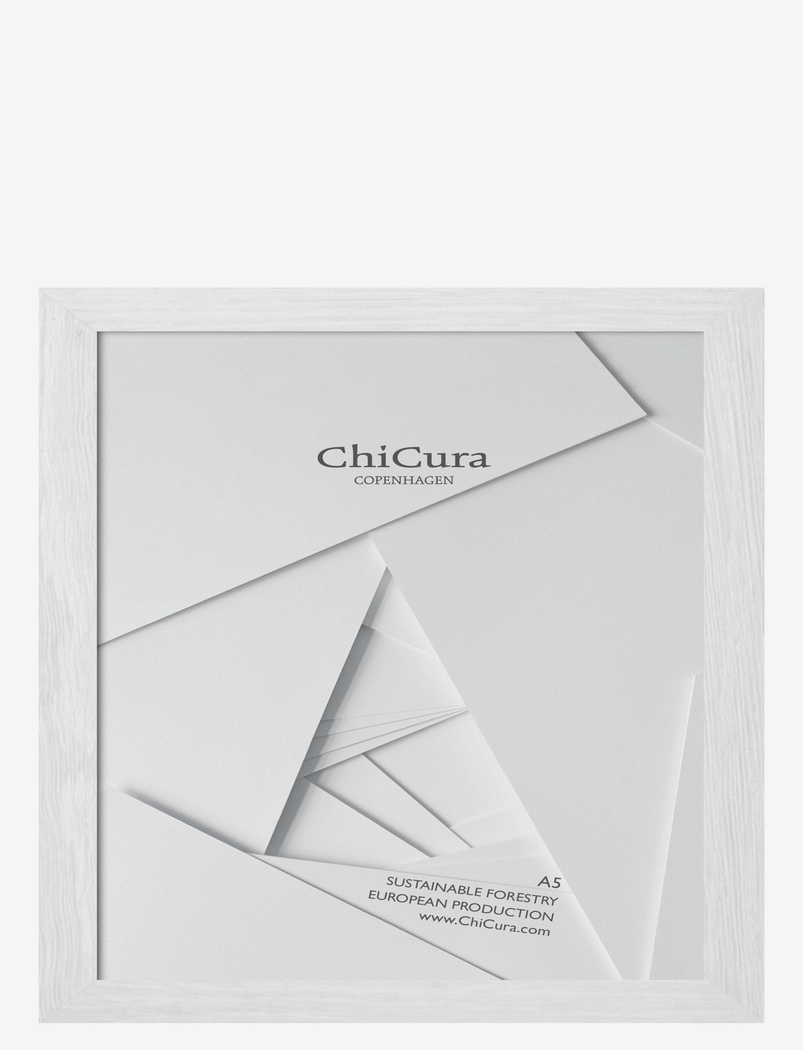 CHICURA Wooden Frame - A5 - Glass Weiß - 14.8X21CM - Unisex