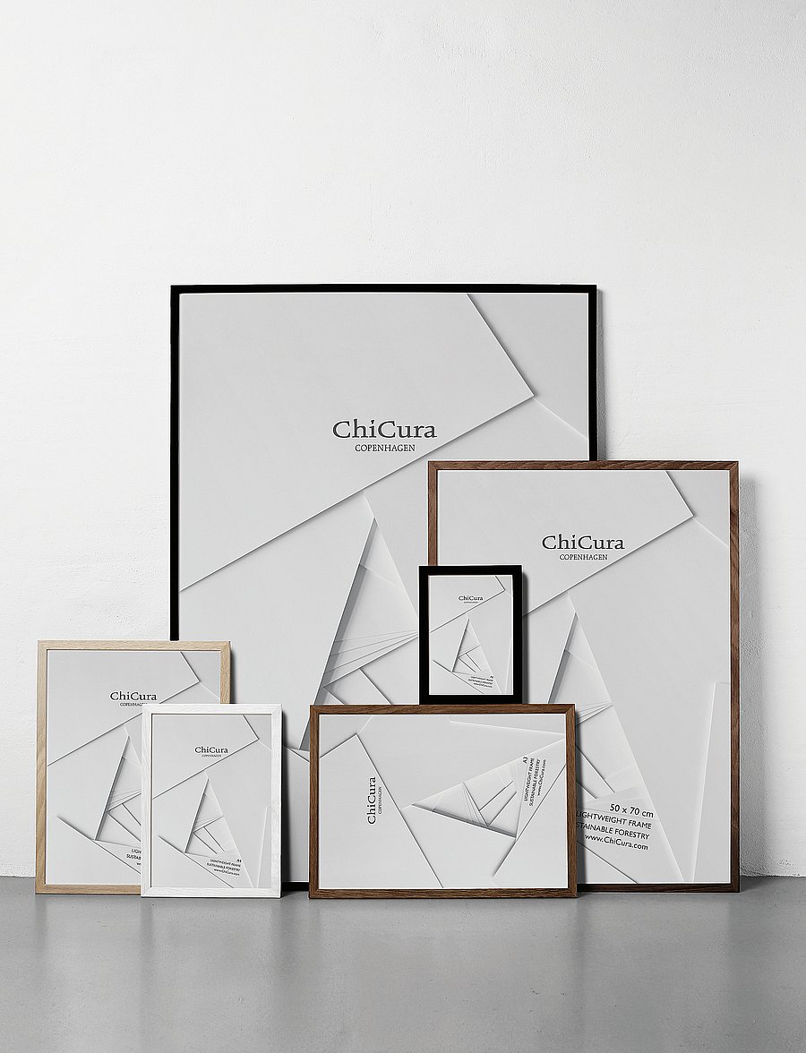 ChiCura - Wooden Frame - A5 - White - Glass - posters & ramar - white - 0