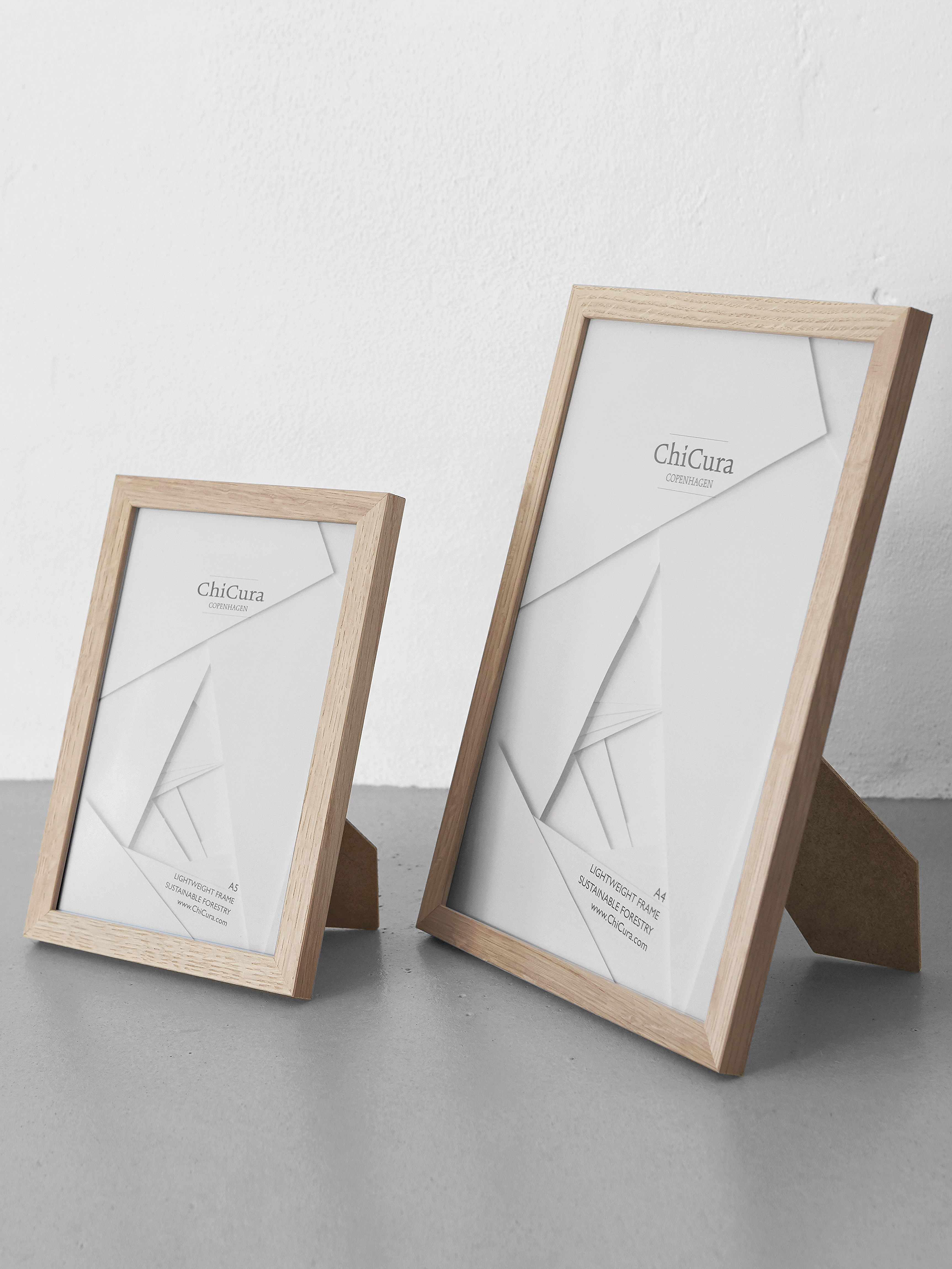 ChiCura - Wooden Frame - A5 - Glass - pildiraamid - white - 5