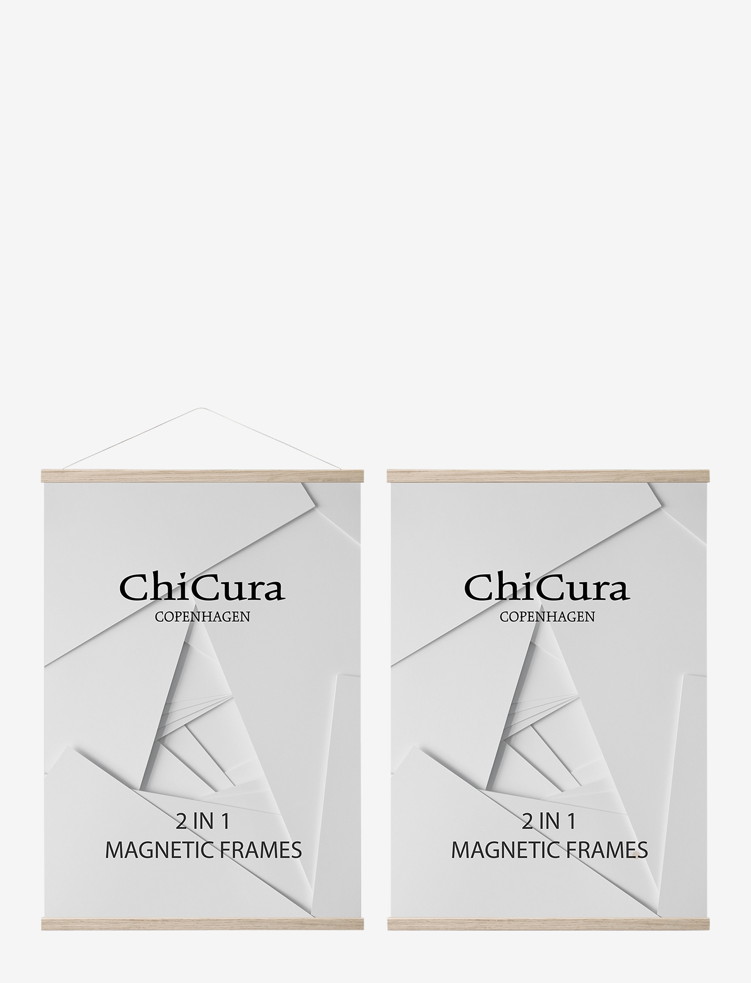 ChiCura 2 in 1 Magnetic Frame - Mellem 300-500 kr - OAK / brown