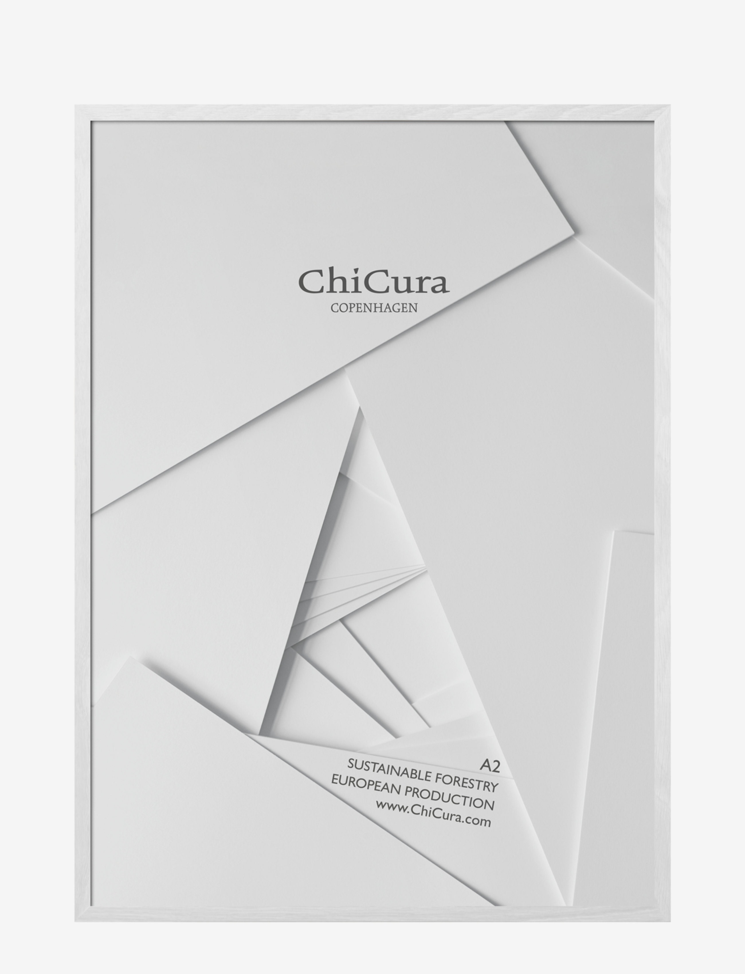 CHICURA Wooden Frame - A2 - Acrylic Weiß - A2 - Unisex