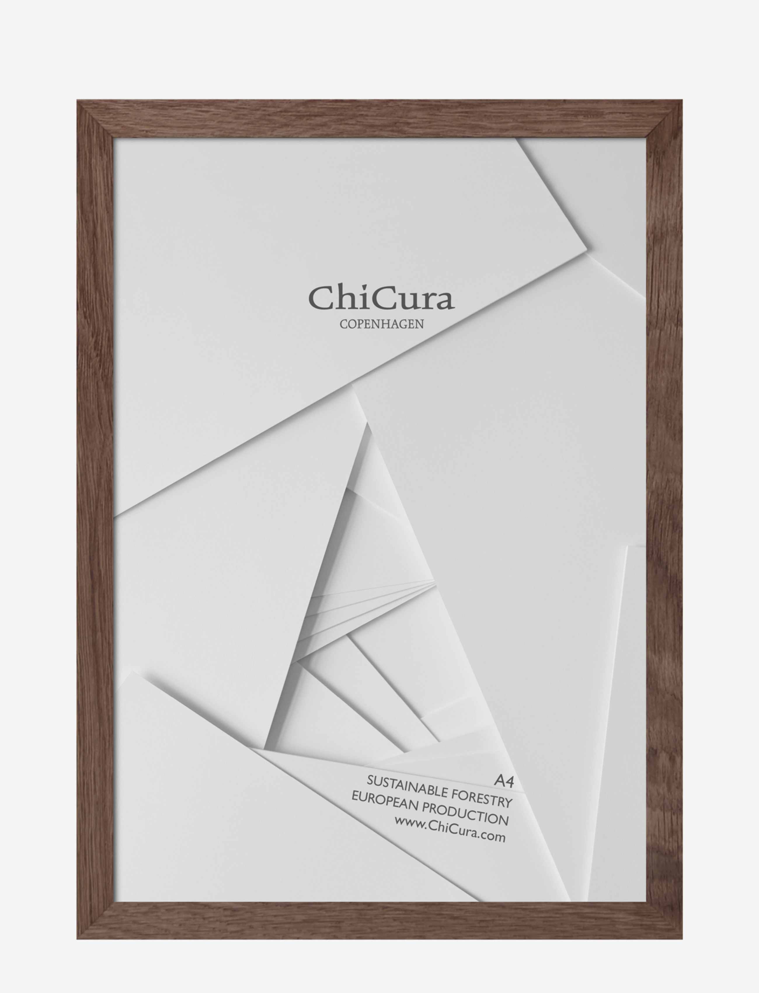 ChiCura Wooden Frame A4 Acrylic, Ramme, Brun, Str: 21X29.7CM