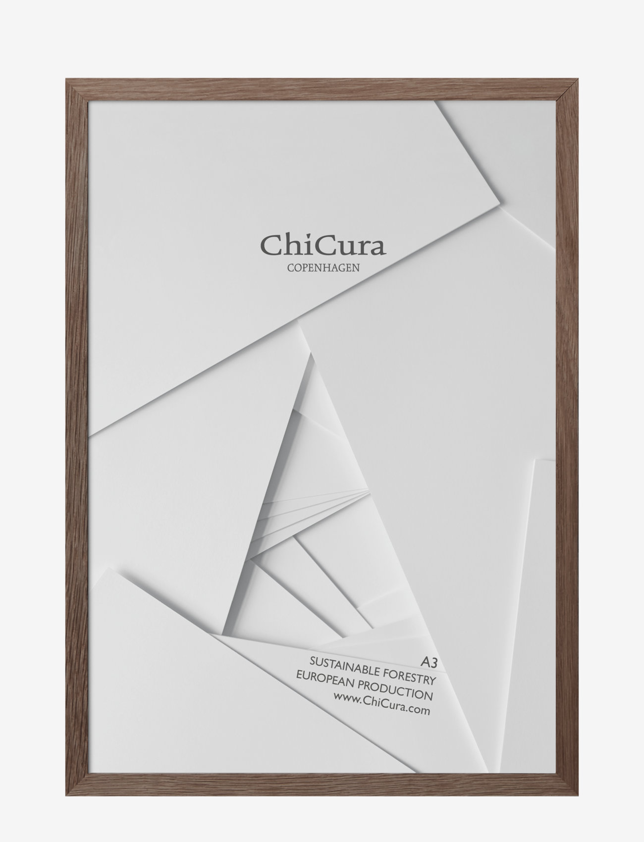 ChiCura Wooden Frame - A3 - Glass - ChiCura - BROWN / brown