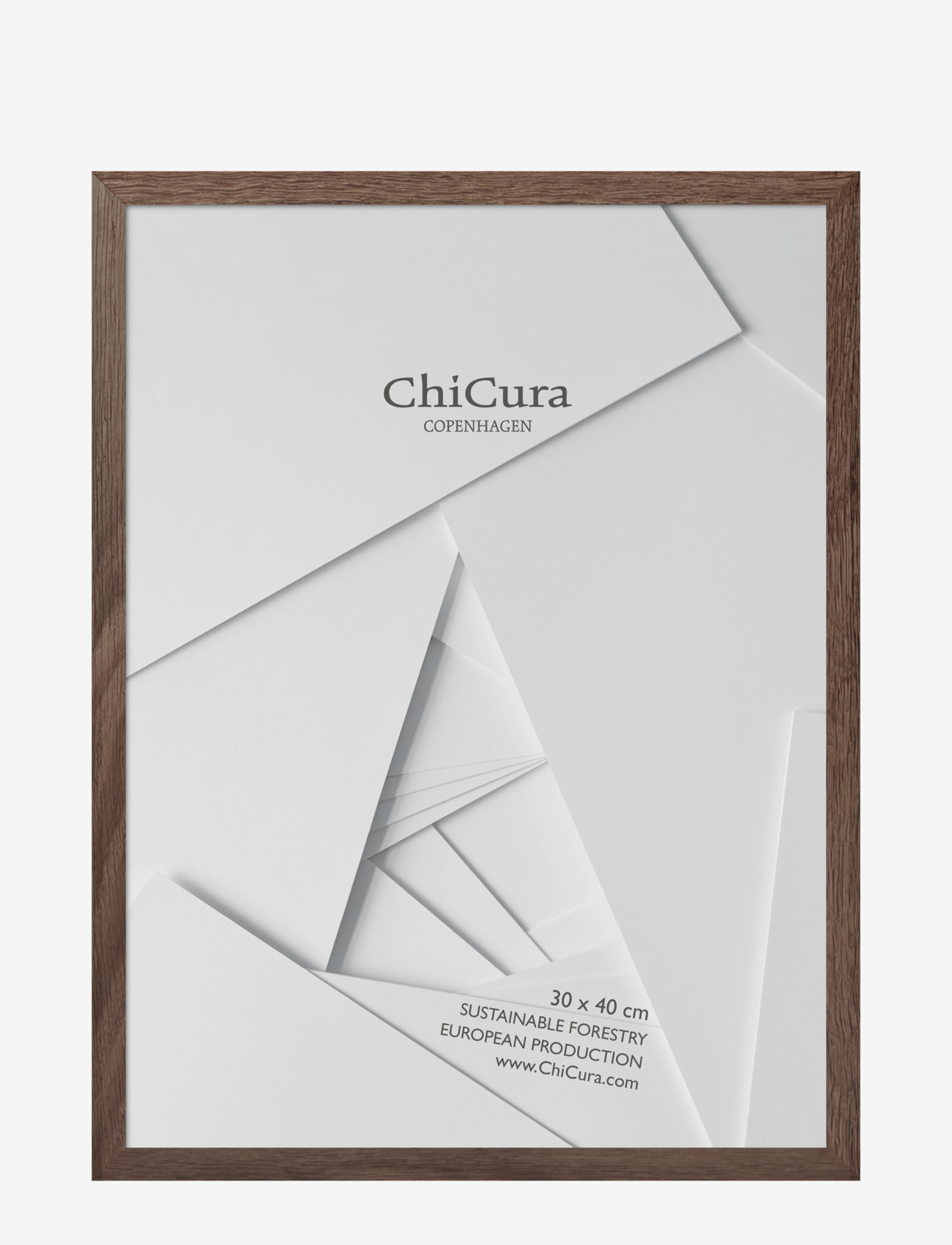 Wooden Frame - 30x40cm - Glass - BROWN
