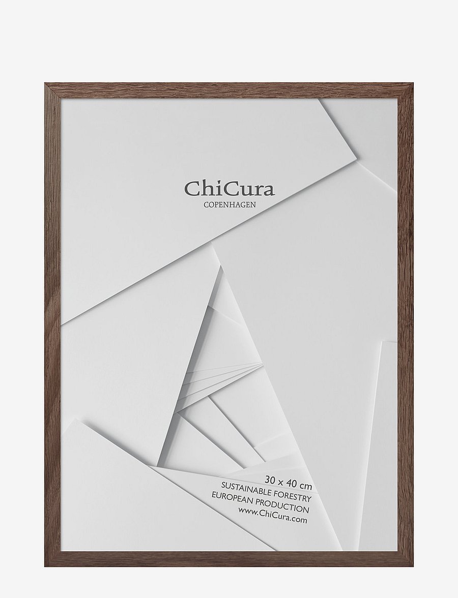 ChiCura - Wooden Frame - 30x40cm - Dark Oak - - bilderrahmen - brown - 1