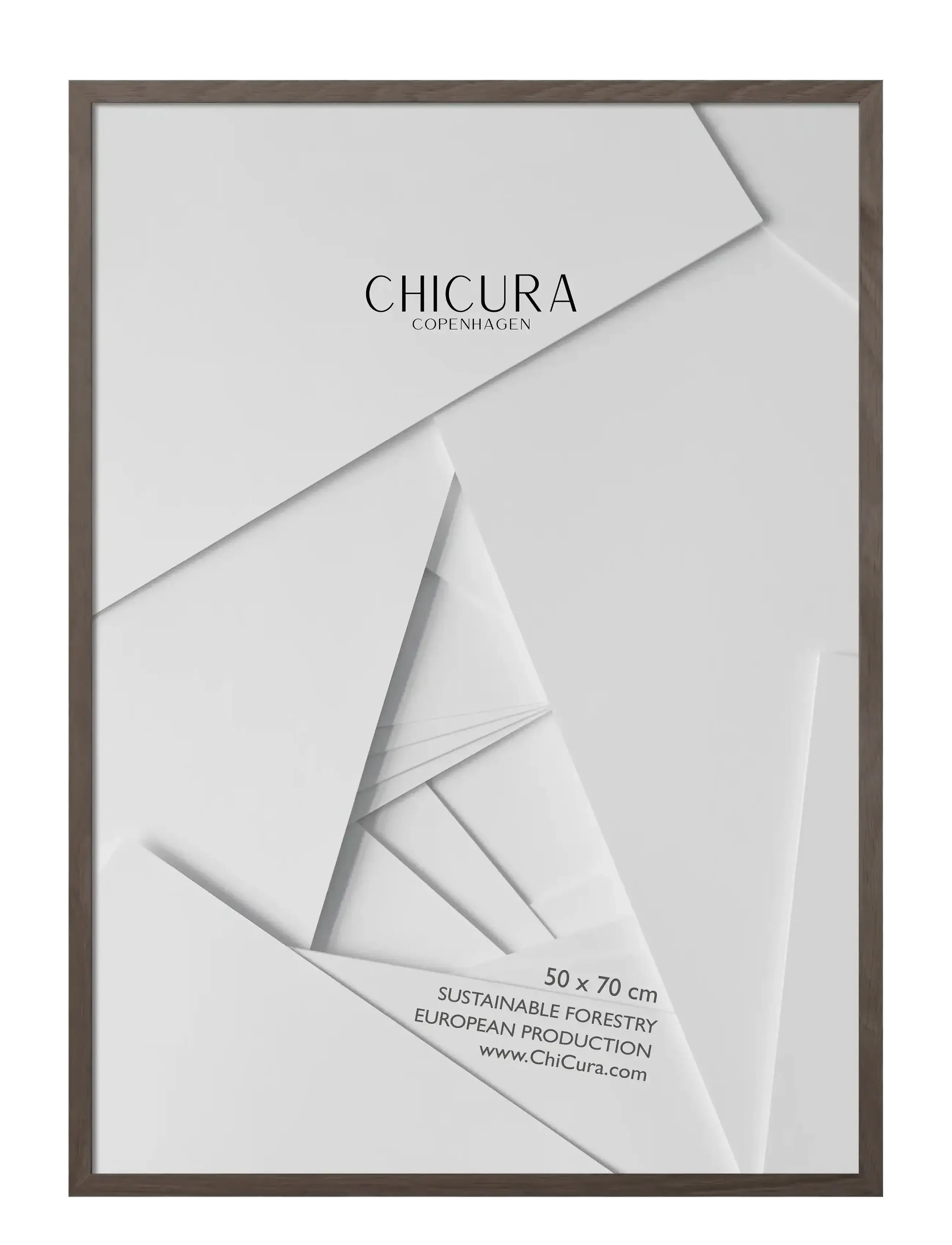 ChiCura Wooden Frame - Dark Oak - Anti-Reflective Acrylic - ChiCura - BROWN / brown