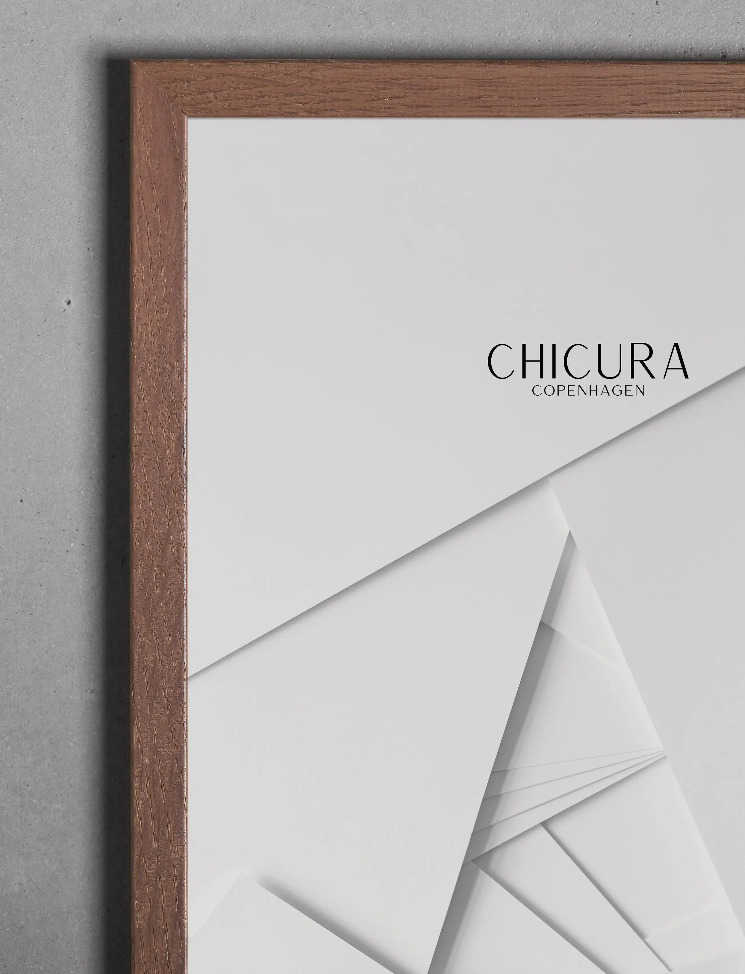 ChiCura - Wooden Frame - Dark Oak - Anti-Reflective Acrylic - billedrammer - brown - 2