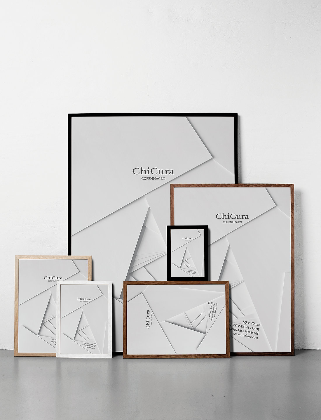 ChiCura - Wooden Frame - 70x100cm - Acrylic - bilderrahmen - brown - 1