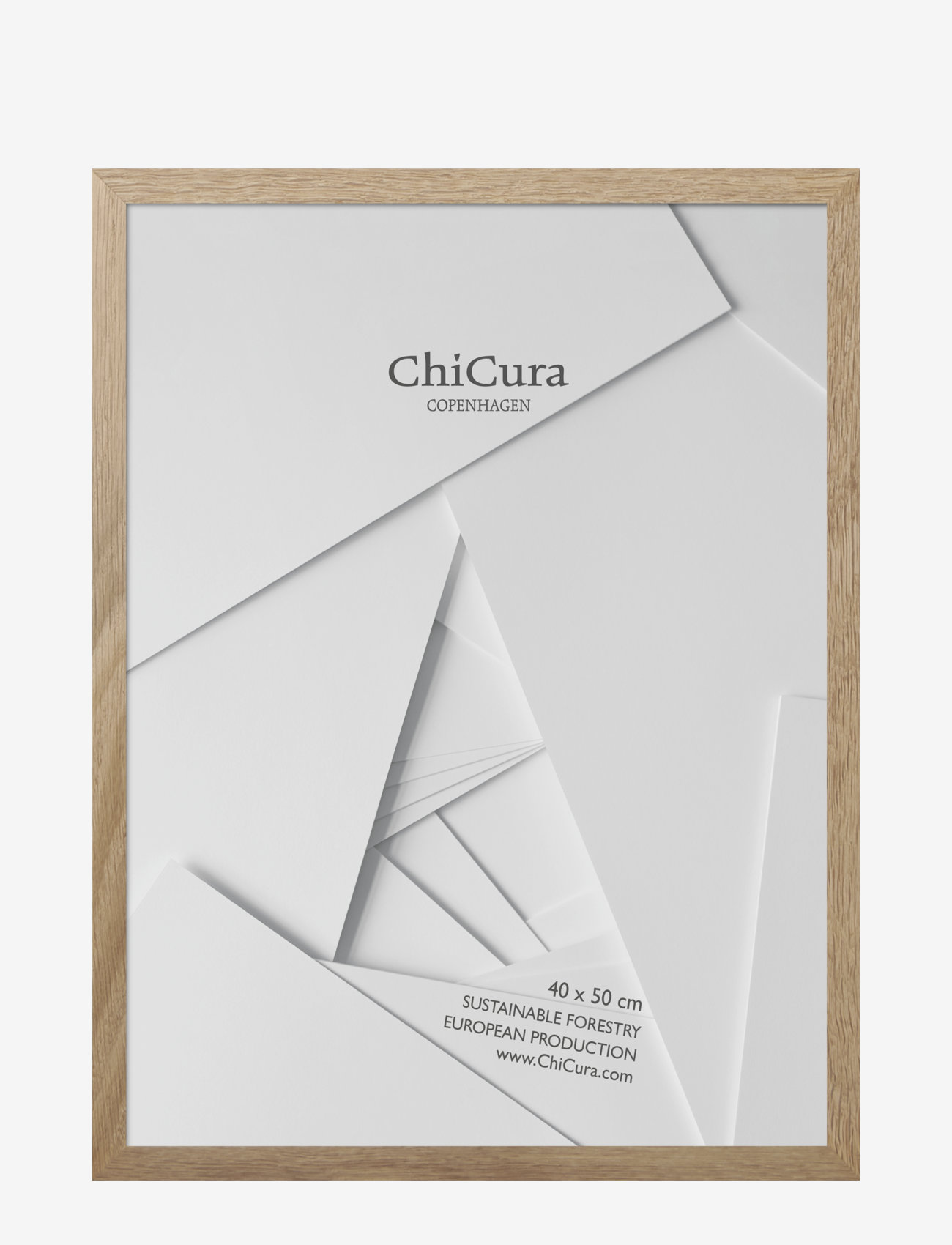 ChiCura Wooden Frame - 40x50cm - Glass - ChiCura - OAK / brown