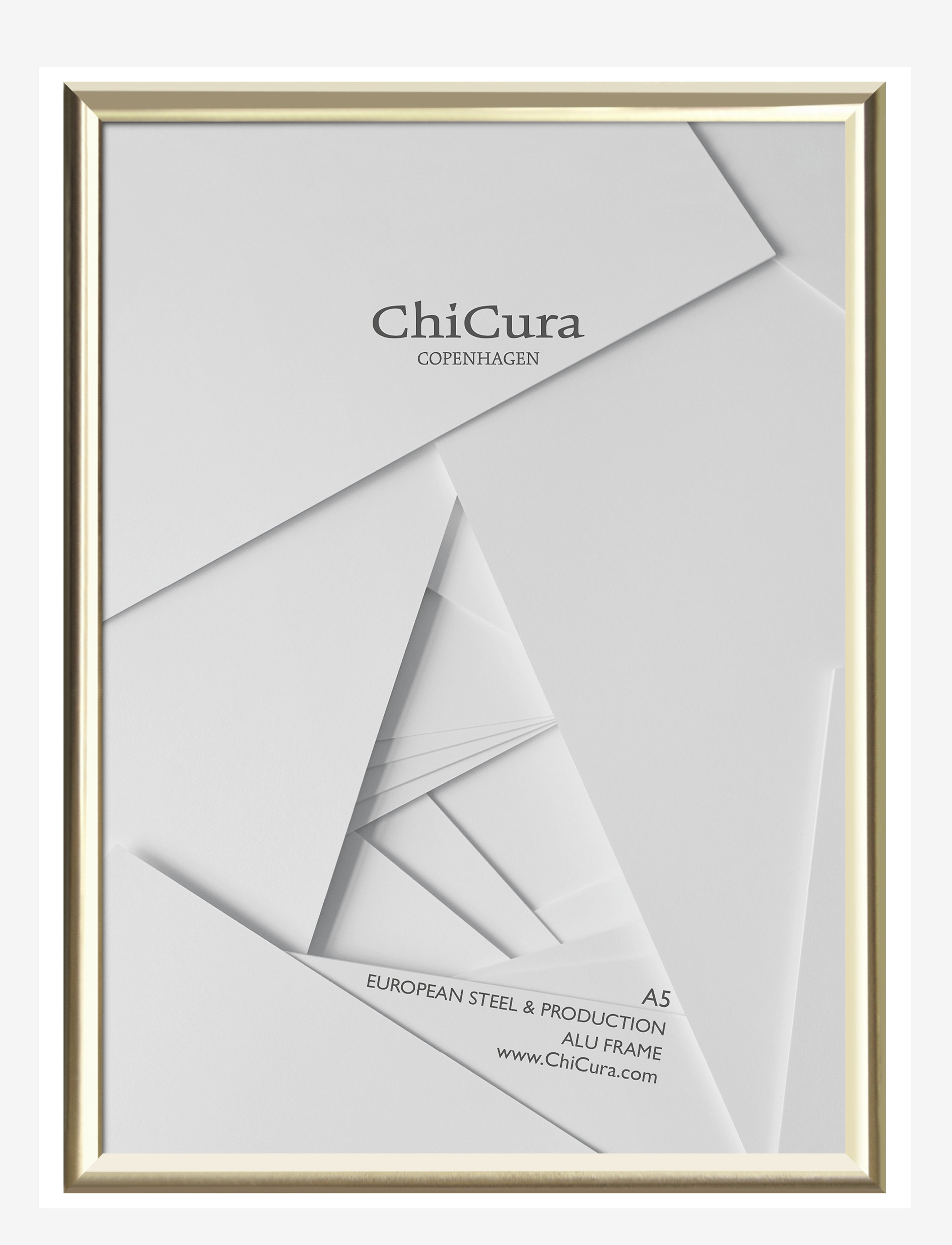 CHICURA Alu Frame A5 - Acrylic Gold - 14.8X21CM - Unisex