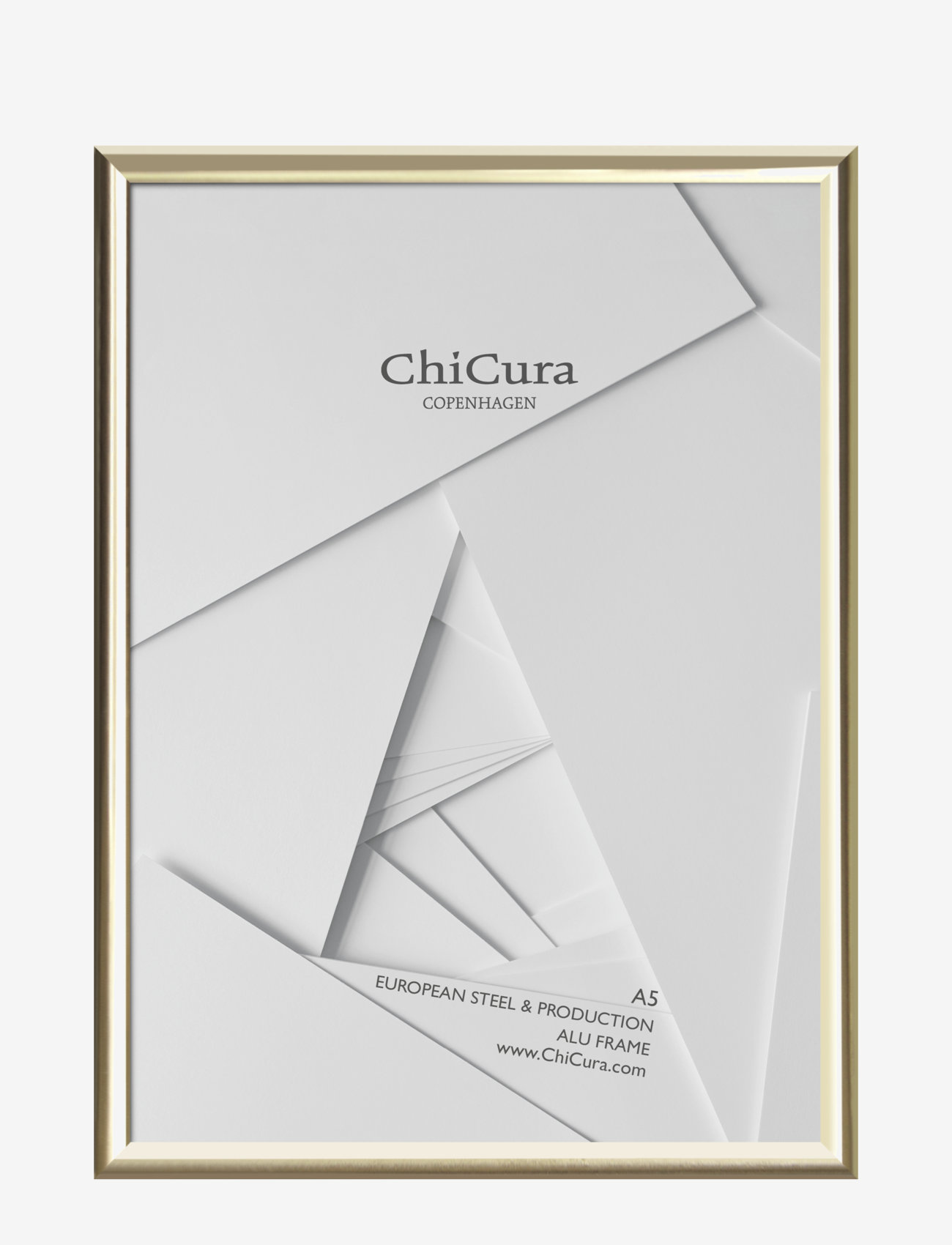 CHICURA Alu Frame A5 - Glass Gold - 14.8X21CM - Unisex