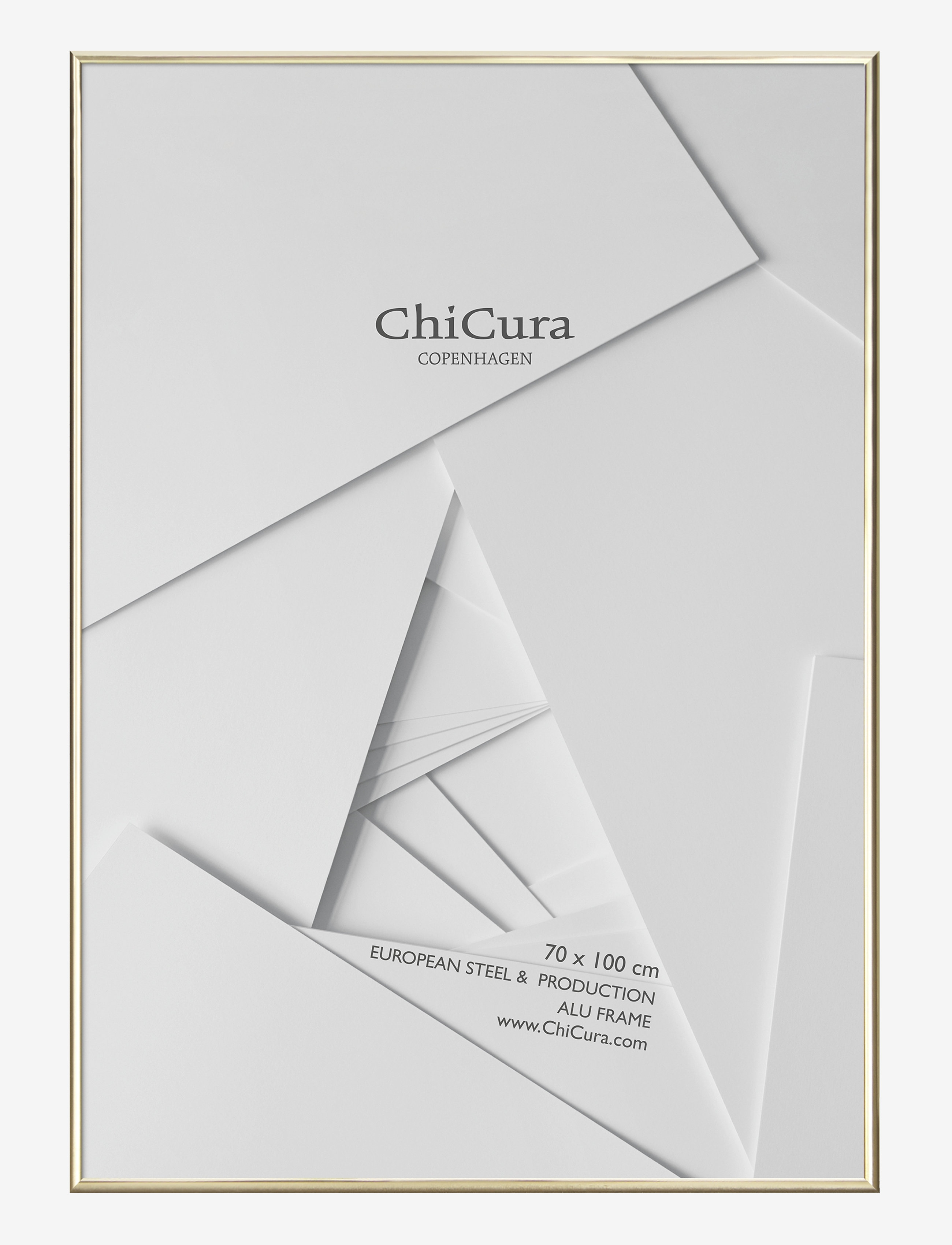 ChiCura Alu Frame 70X100Cm Acrylic, Ramme, Guld, Str: 70X100CM