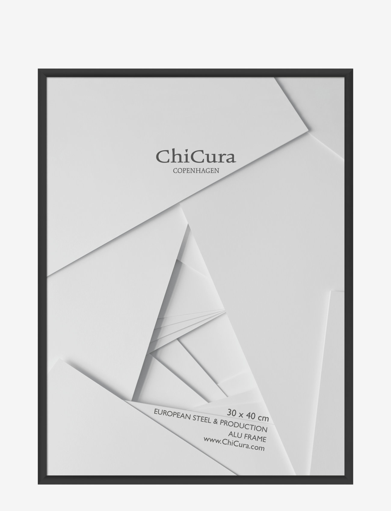 CHICURA Alu Frame 30X40Cm - Glass Schwarz - 30X40CM - Unisex