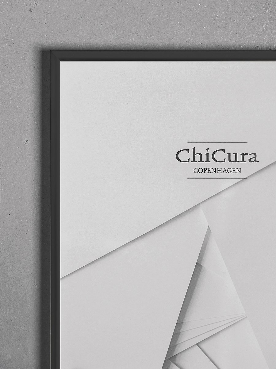 ChiCura - Alu Frame 40x50cm - Black - Glass - pildiraamid - black - 2