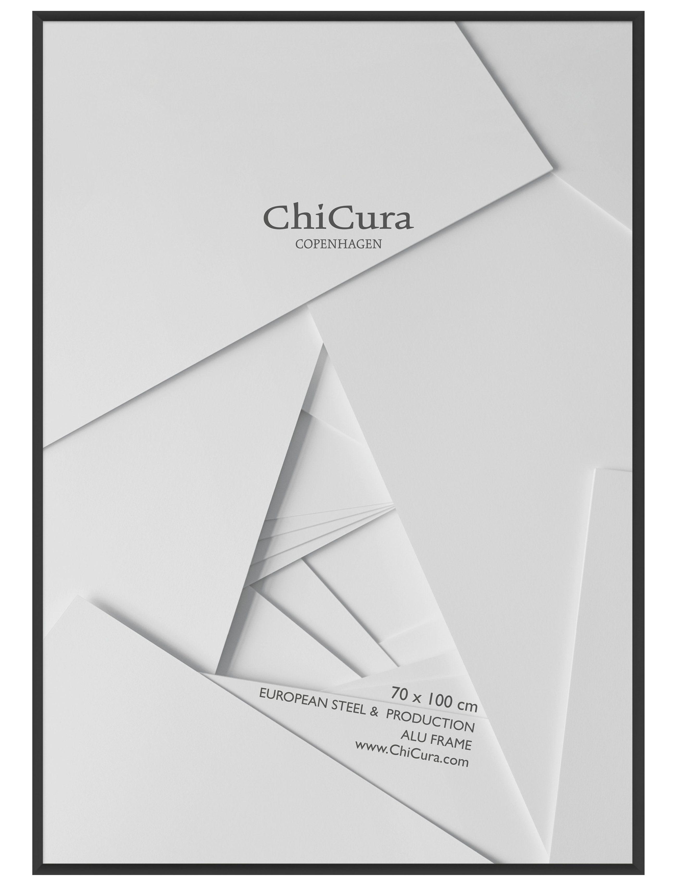 CHICURA Alu Frame 70X100Cm - Acrylic Schwarz - 70X100CM - Unisex