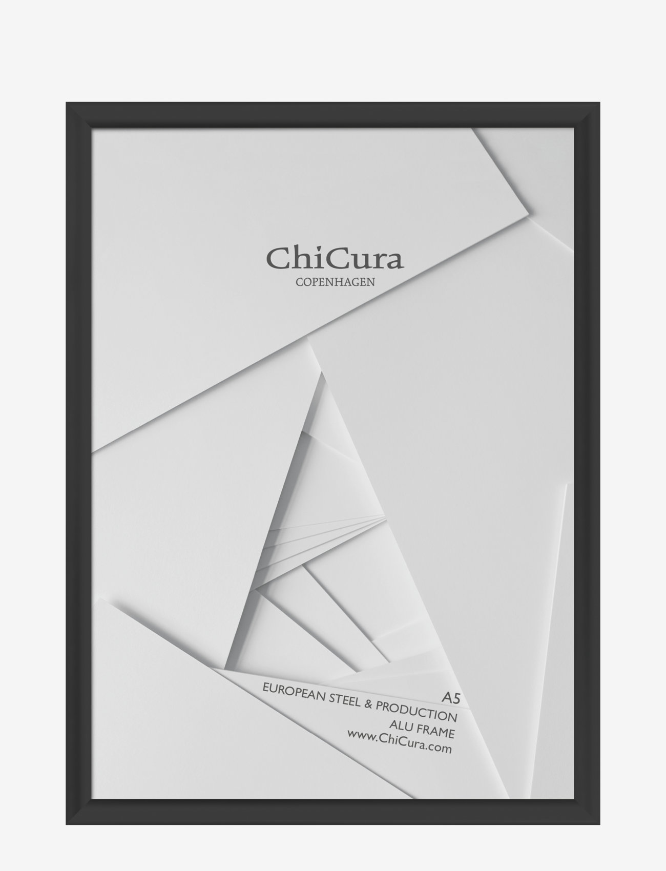 CHICURA Alu Frame A5 - Glass Schwarz - 14.8X21CM - Unisex