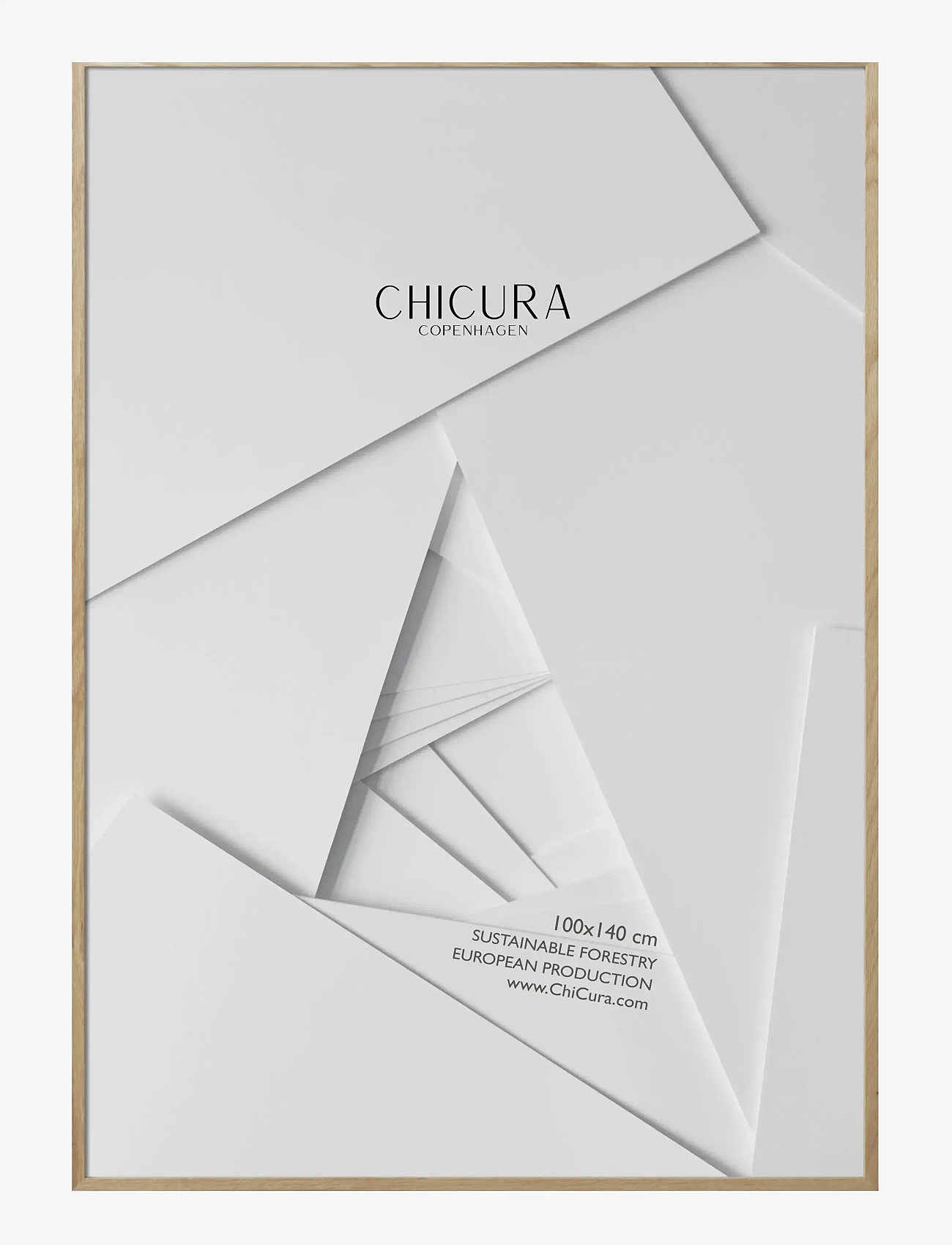 ChiCura - Wooden Frame - Oak - Acrylic - billedrammer - oak - 1