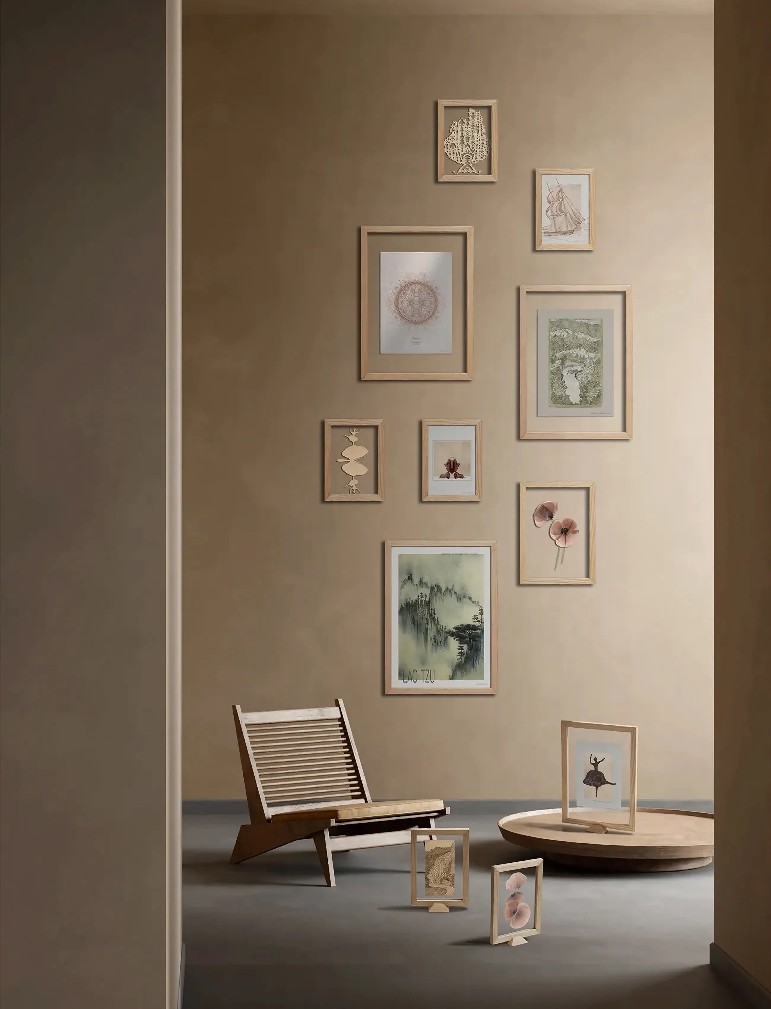 ChiCura Linia Frame A5 Oak, A5, Decoration, Weiß - Frames, Homeware