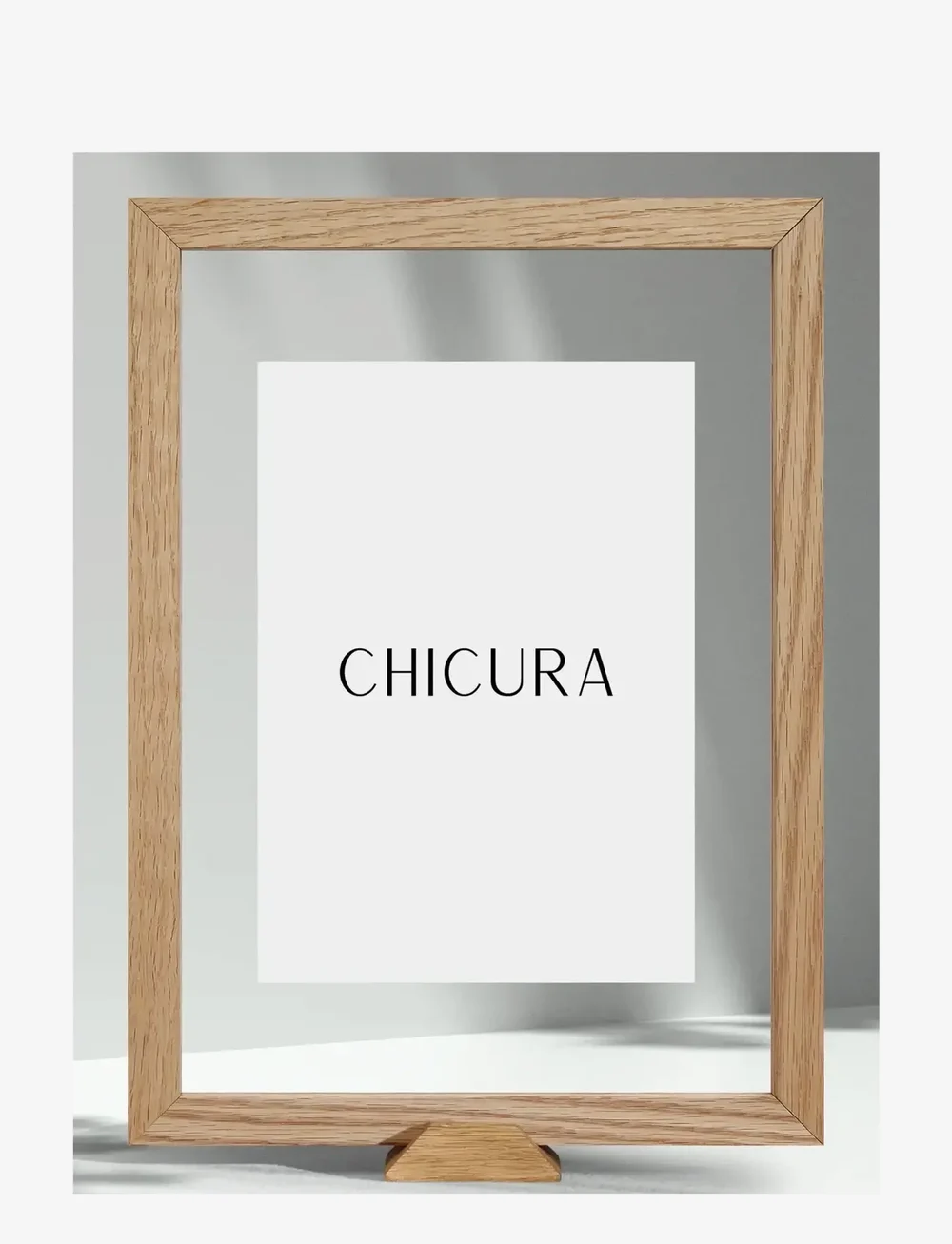 ChiCura - Linia Frame - A4 - Oak Incl. Frame Stand - nach preis einkaufen - oak - 0