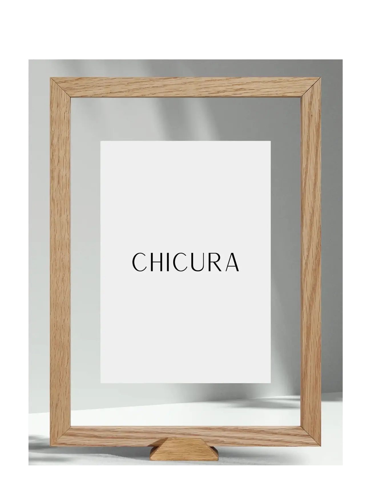 ChiCura Linia Frame incl. Stand - Visa allt - OAK / natural