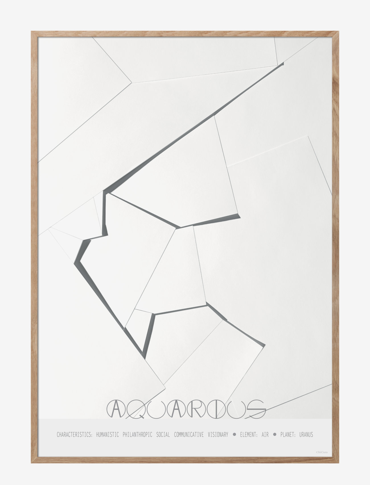 ChiCura - Aquarius - The Water Bearer - graafilised mustrid - multiple color - 0