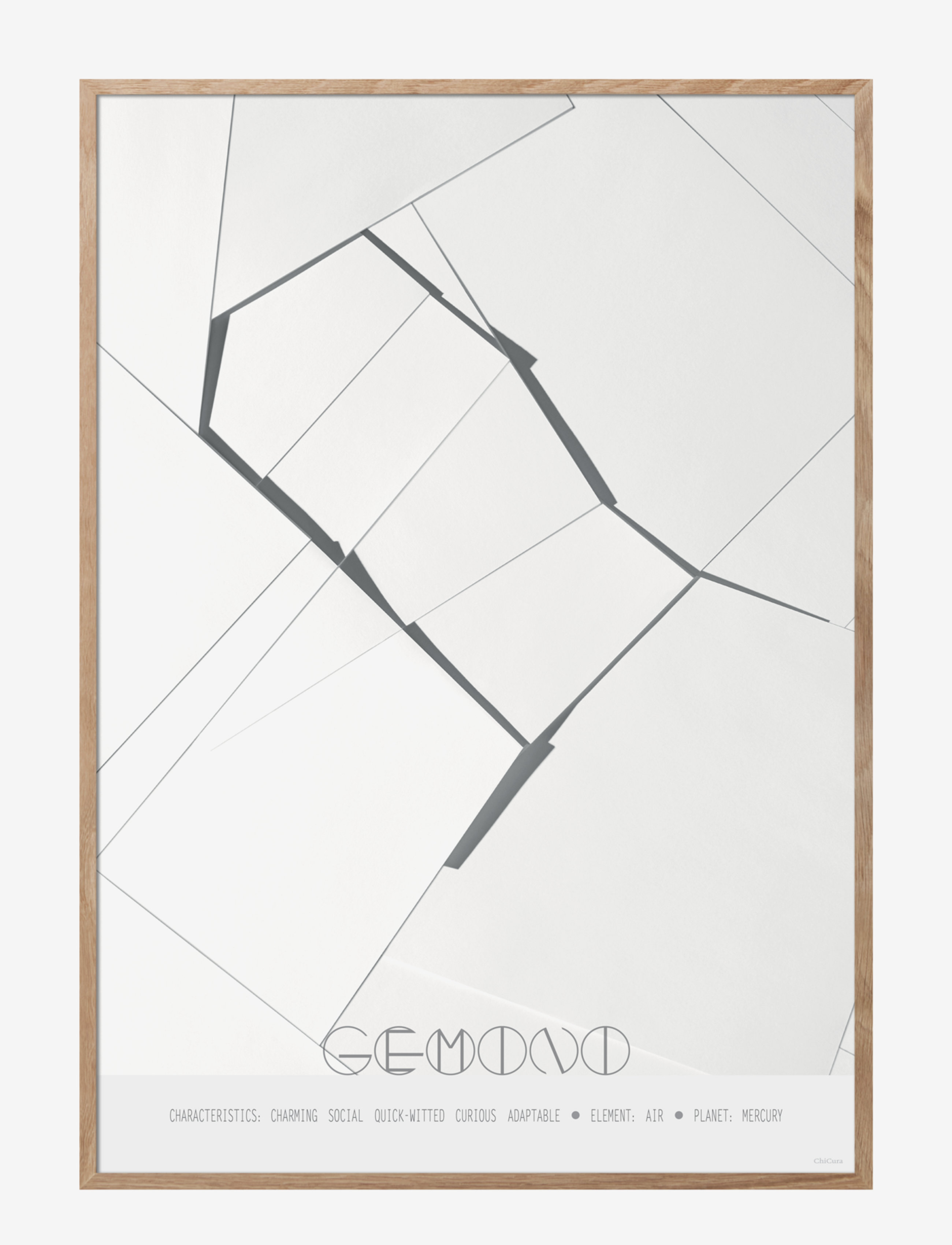 CHICURA Gemini - The Twins Patterned - 29.7X42CM - Unisex