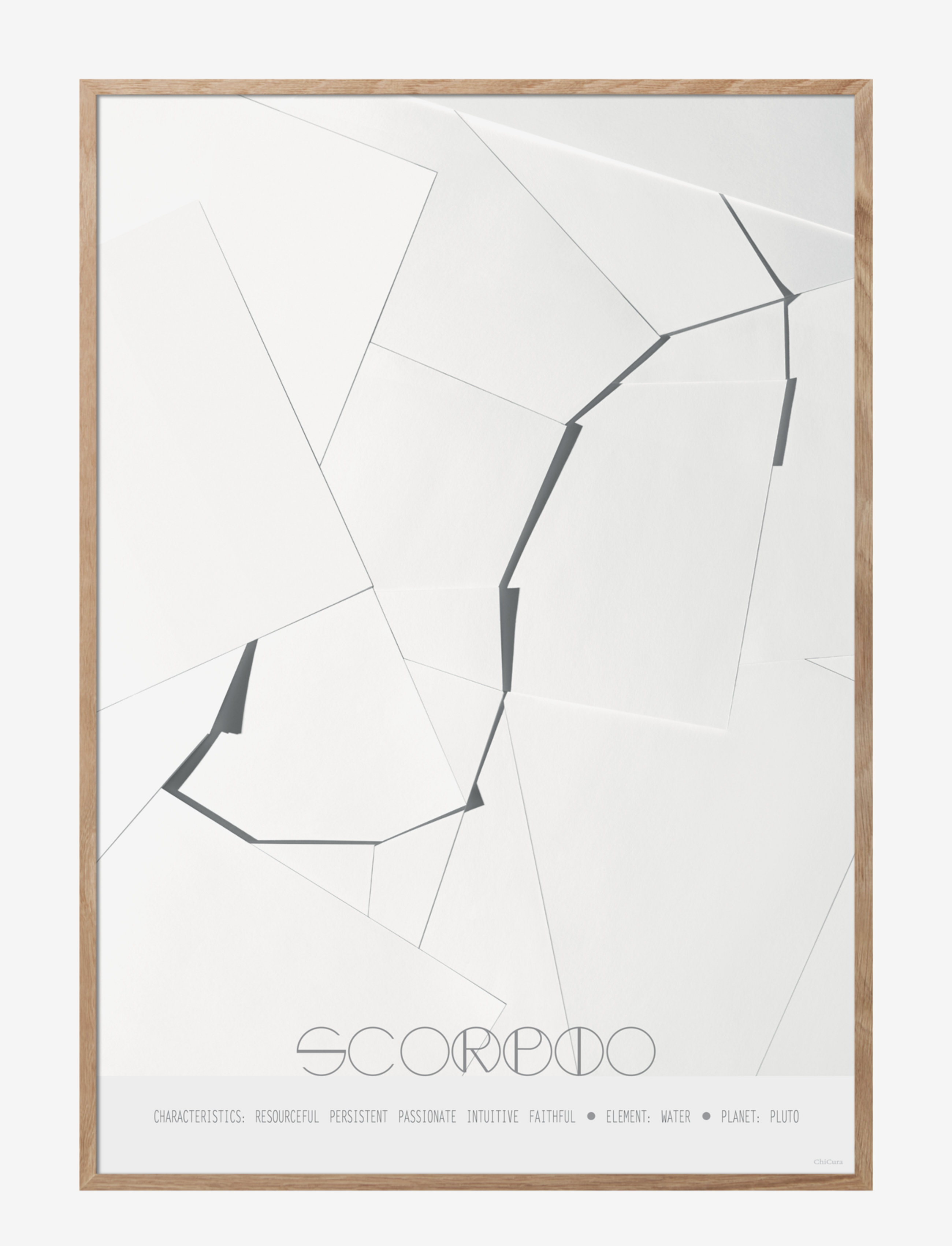 CHICURA Scorpio - The Scorpion Patterned - 29.7X42CM - Unisex