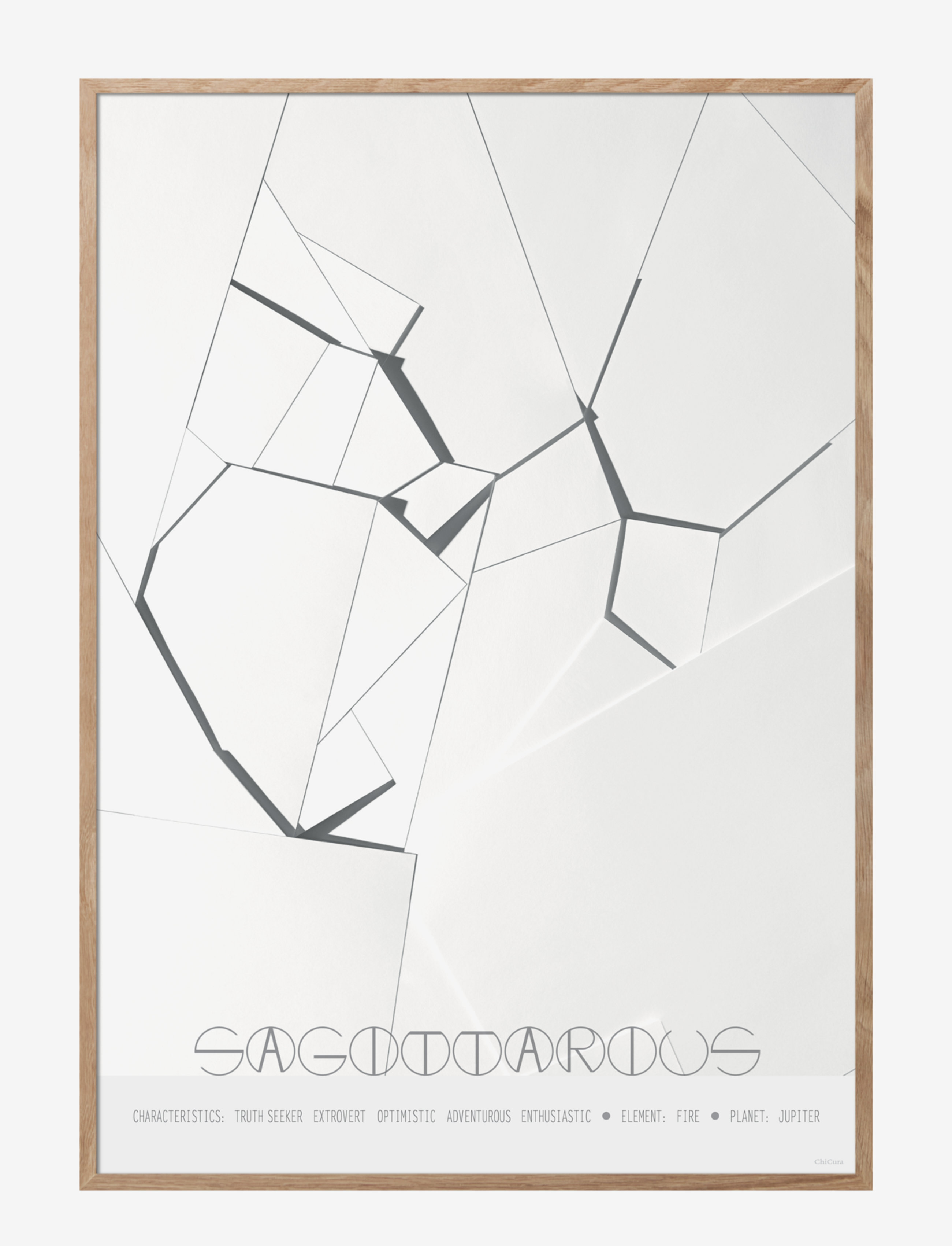 CHICURA Sagittarius - The Archer Patterned - 29.7X42CM - Unisex