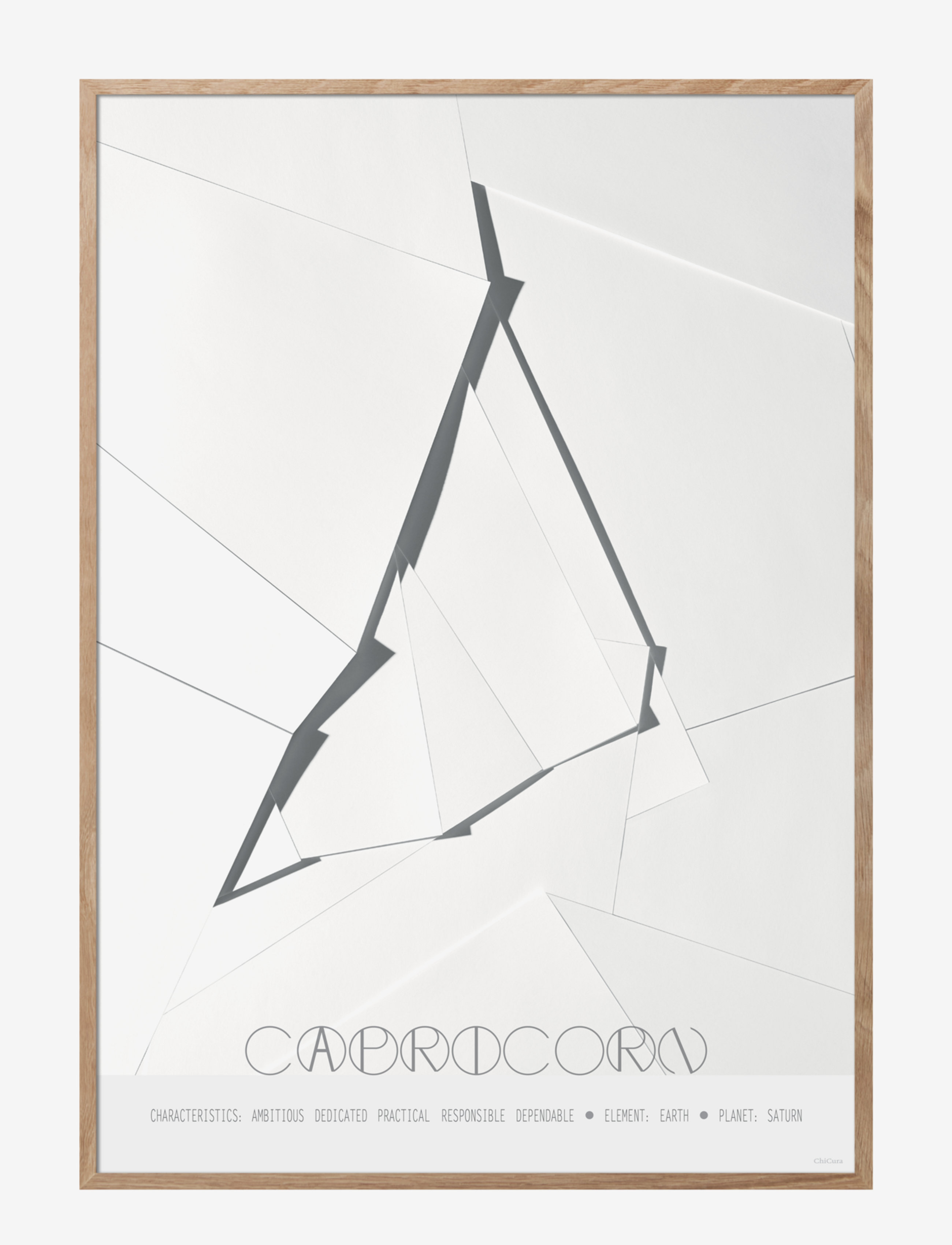 CHICURA Capricorn - The Goat Patterned - 29.7X42CM - Unisex