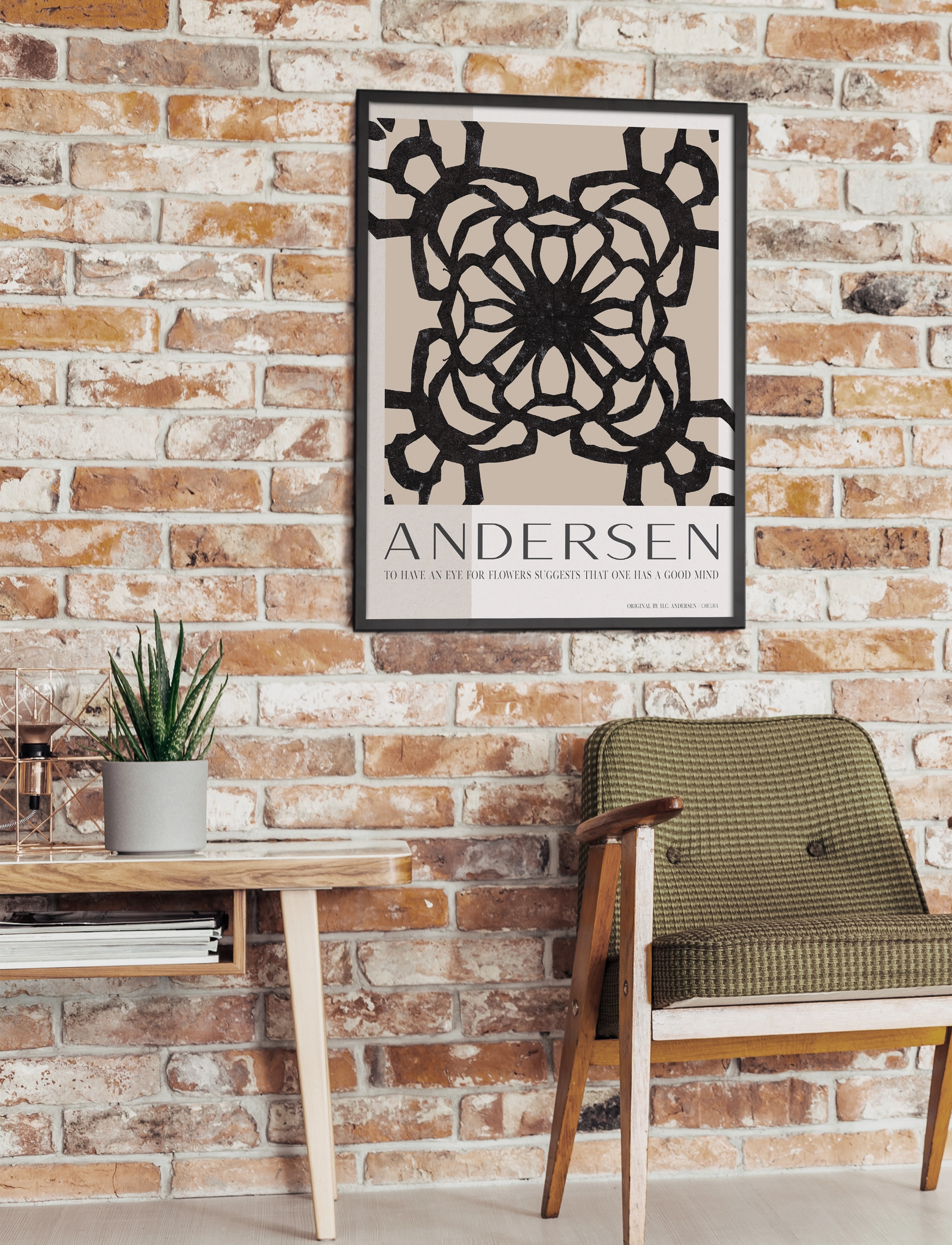 ChiCura - H.C. Andersen - Flower Mind - grafische muster - 1. english poster quotes - 2